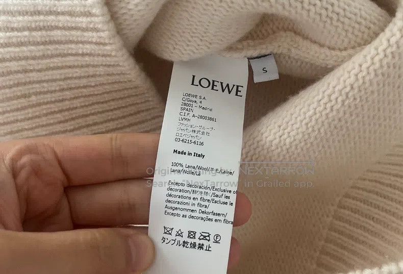Loewe Loewe Crystal Logo Beige Sweater Size S / US 4 / IT 40 - 5 Thumbnail