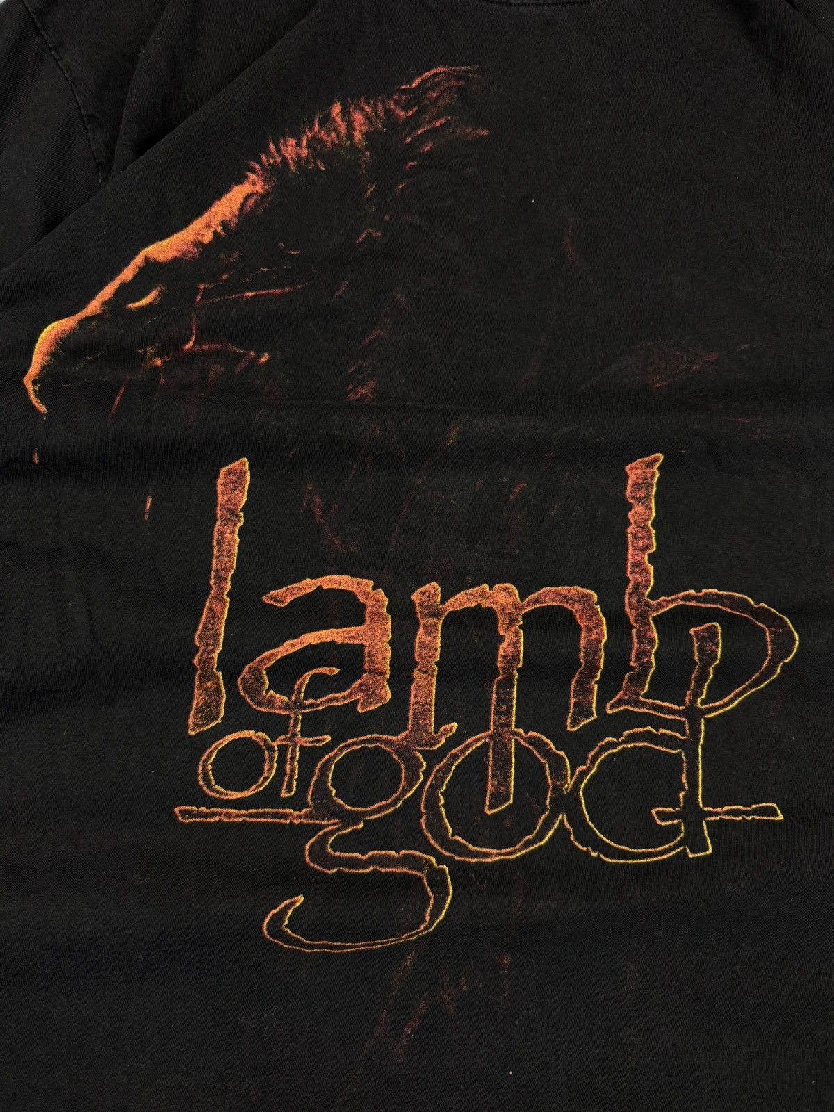 Band Tees × Vintage Vintage y2k Lamb of God graphic metal band tee Size US L / EU 52-54 / 3 - 6 Thumbnail