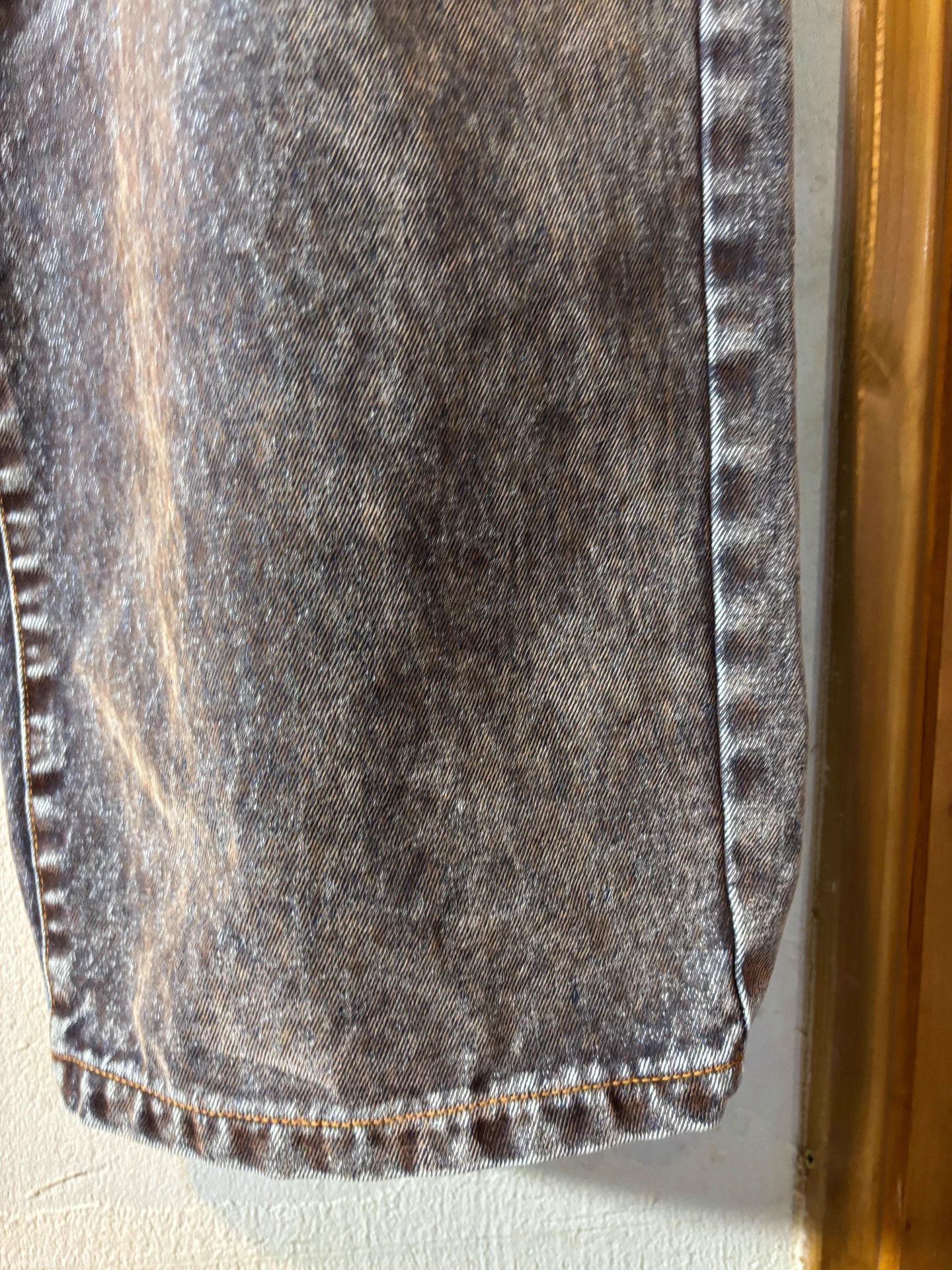 Other whiteland flocked washed 2-way wide leg jeans Size US 34 / EU 50 - 4 Thumbnail