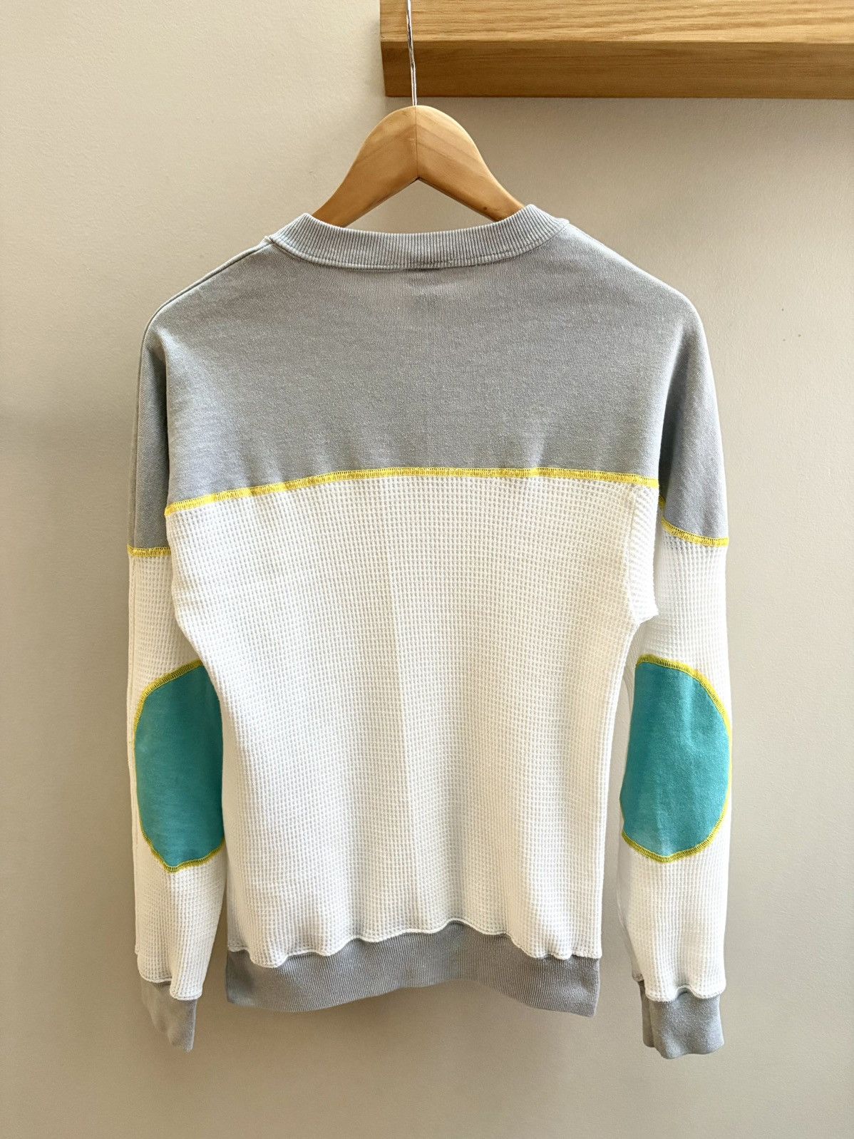 Jerzees Jerzees VTG 70/80s colorblock waffle knit longsleeve shirt Size S / US 4 / IT 40 - 2 Thumbnail
