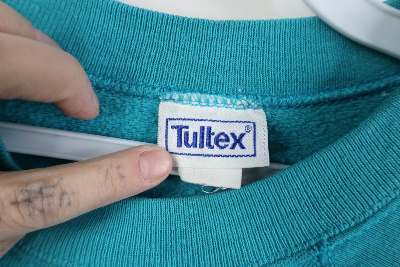 Vintage Vintage 80s NatWest USA Bank Raglan Sweatshirt Teal USA Size US L / EU 52-54 / 3 - 9 Thumbnail