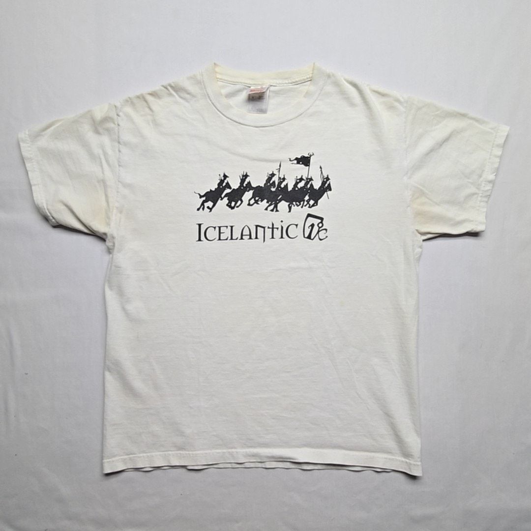 Fruit Of The Loom Vintage Icelantic Skis Graphic Tee Horsemen L White Shirt Size US L / EU 52-54 / 3 - 1 Thumbnail