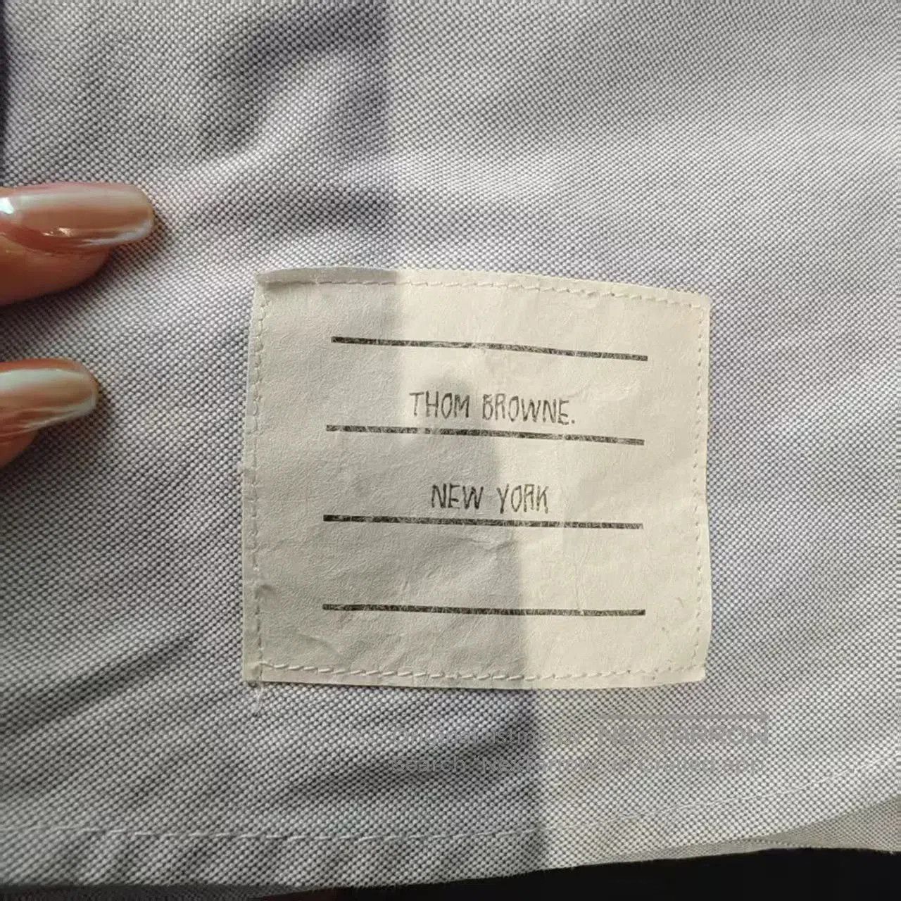 Thom Browne thom browne striped button-up shirt in light blue. Size US M / EU 48-50 / 2 - 4 Thumbnail