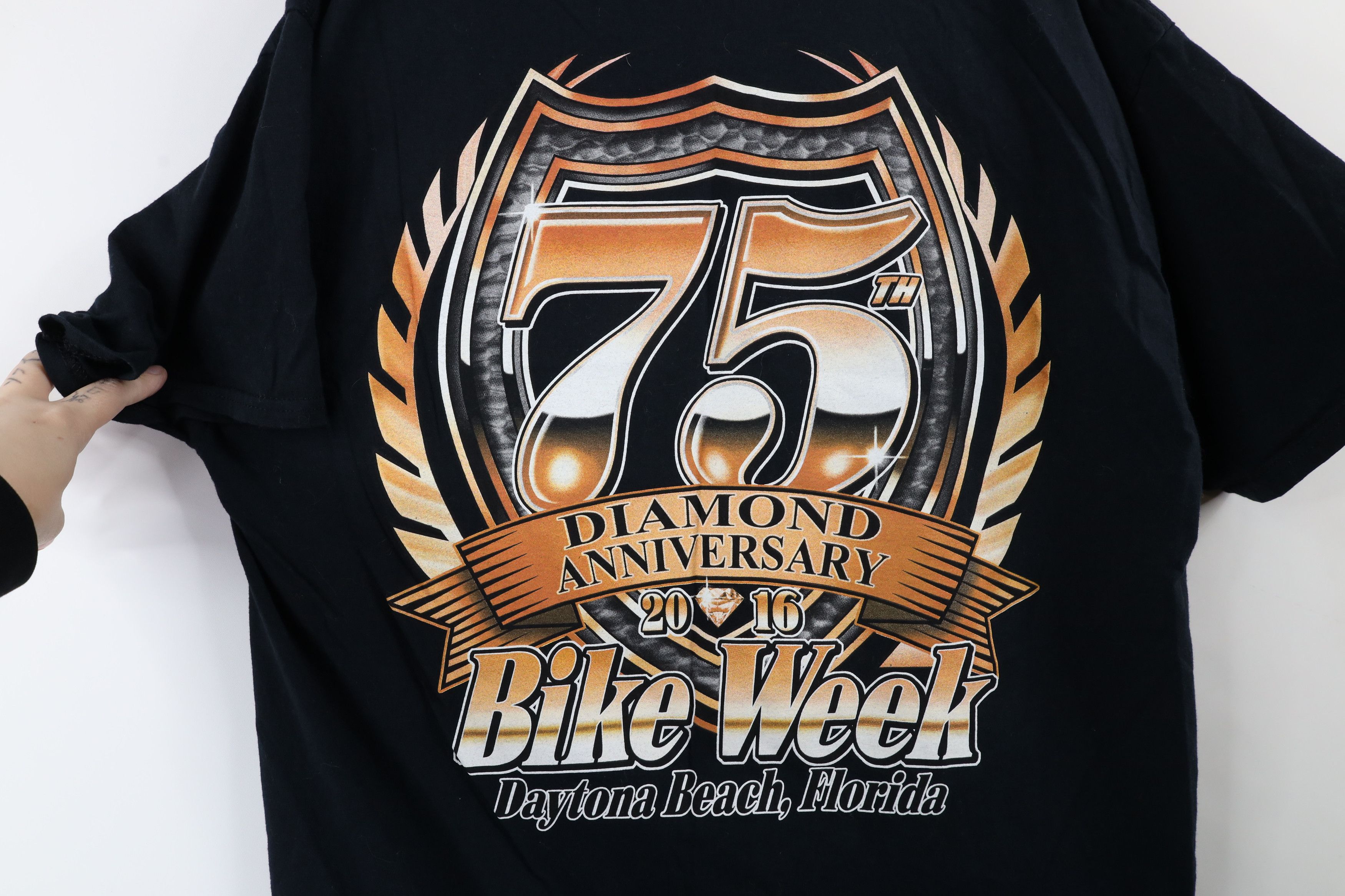 Vintage Vintage Y2K Anniversary Daytona Bike Week Motorcycle T-Shirt Size US XL / EU 56 / 4 - 9 Thumbnail