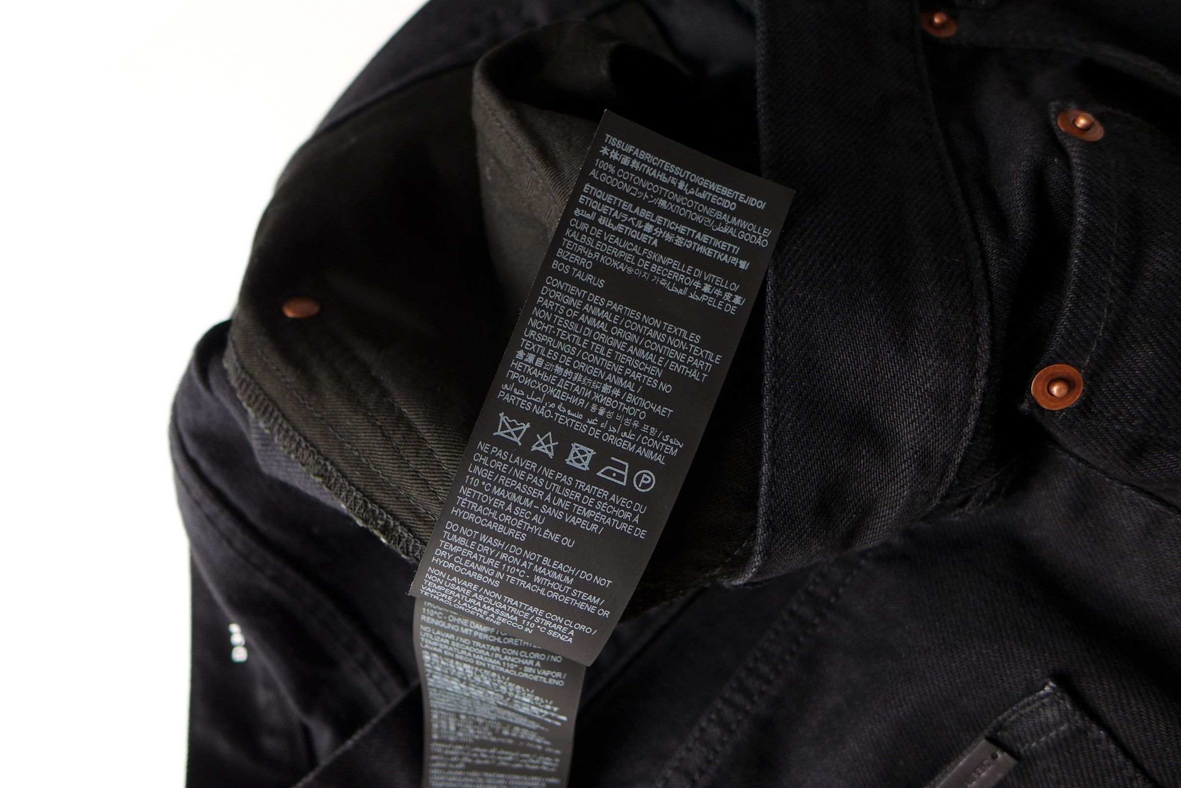 Saint Laurent Paris Saint Laurent D34 Mick Jeans - Osaka Black Denim Size US 34 / EU 50 - 18 Thumbnail
