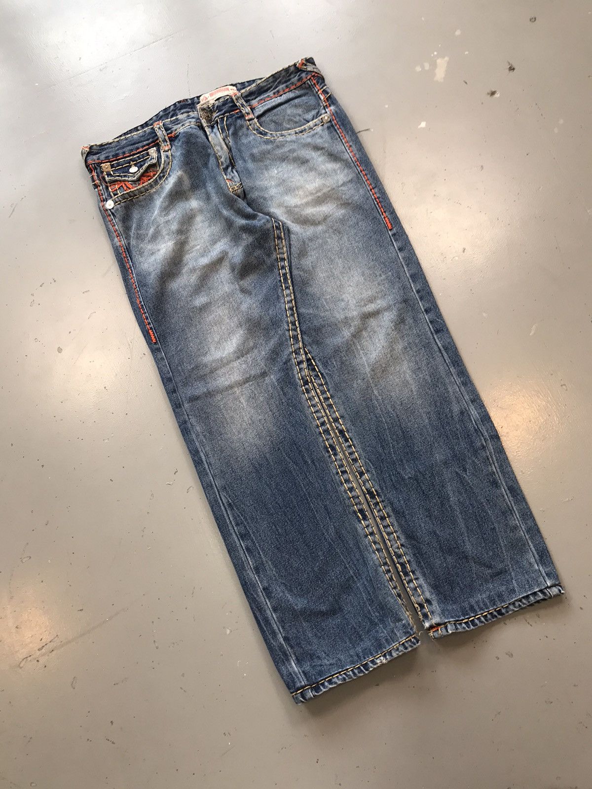 Rock Revival Vintage true religion double stitch bootcut denim Size US 36 / EU 52 - 4 Thumbnail