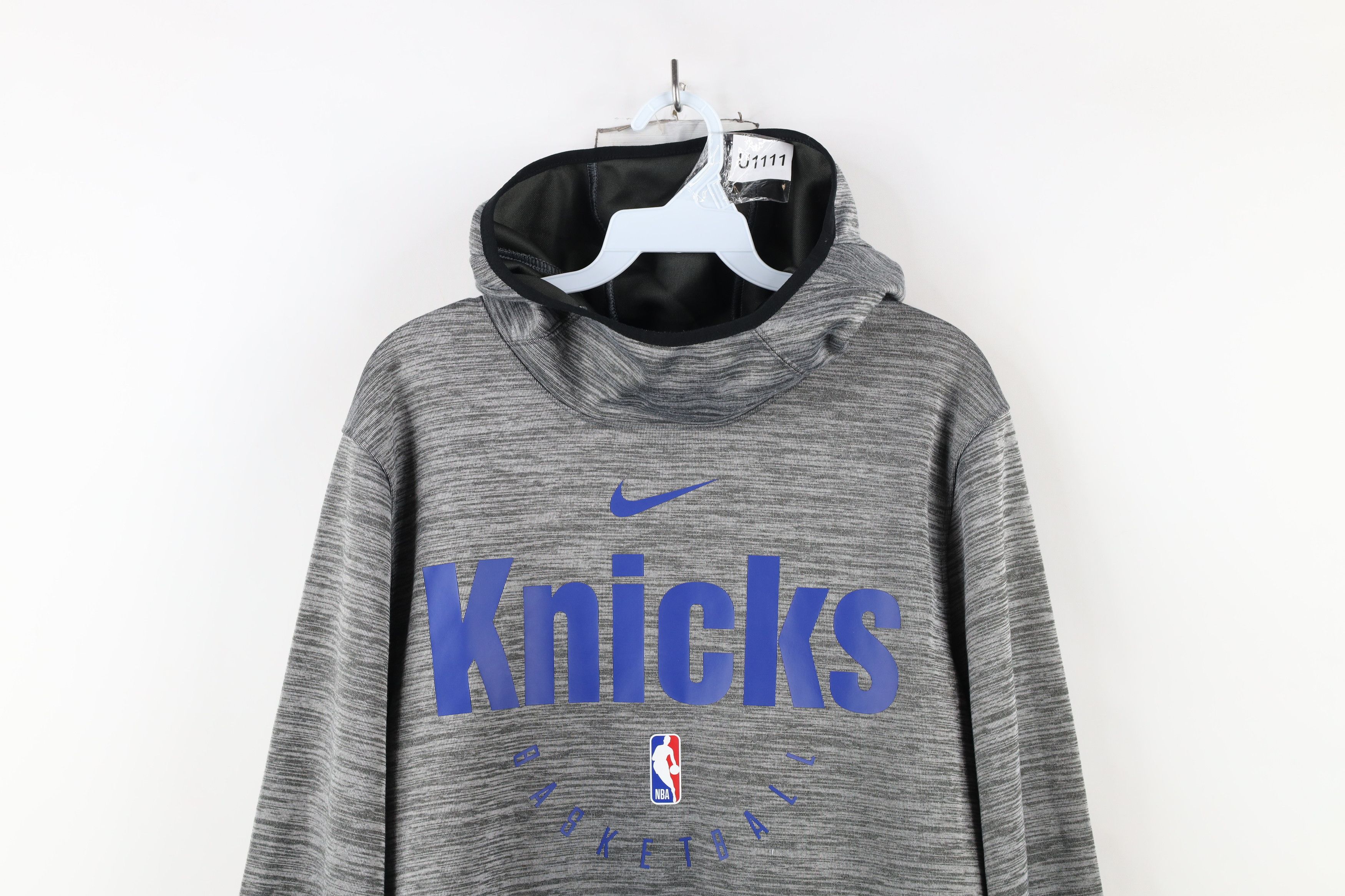 Nike Nike New York Knicks Basketball Spotlight Hoodie Gray Size US M / EU 48-50 / 2 - 2 Thumbnail