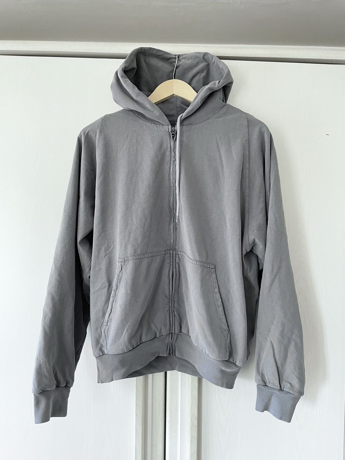 トップス YEEZY GAP Doubleface Hoodie Poetic Grey Yeezy Gap Oversized Hoodie Poetic Grey – YankeeKicks Online