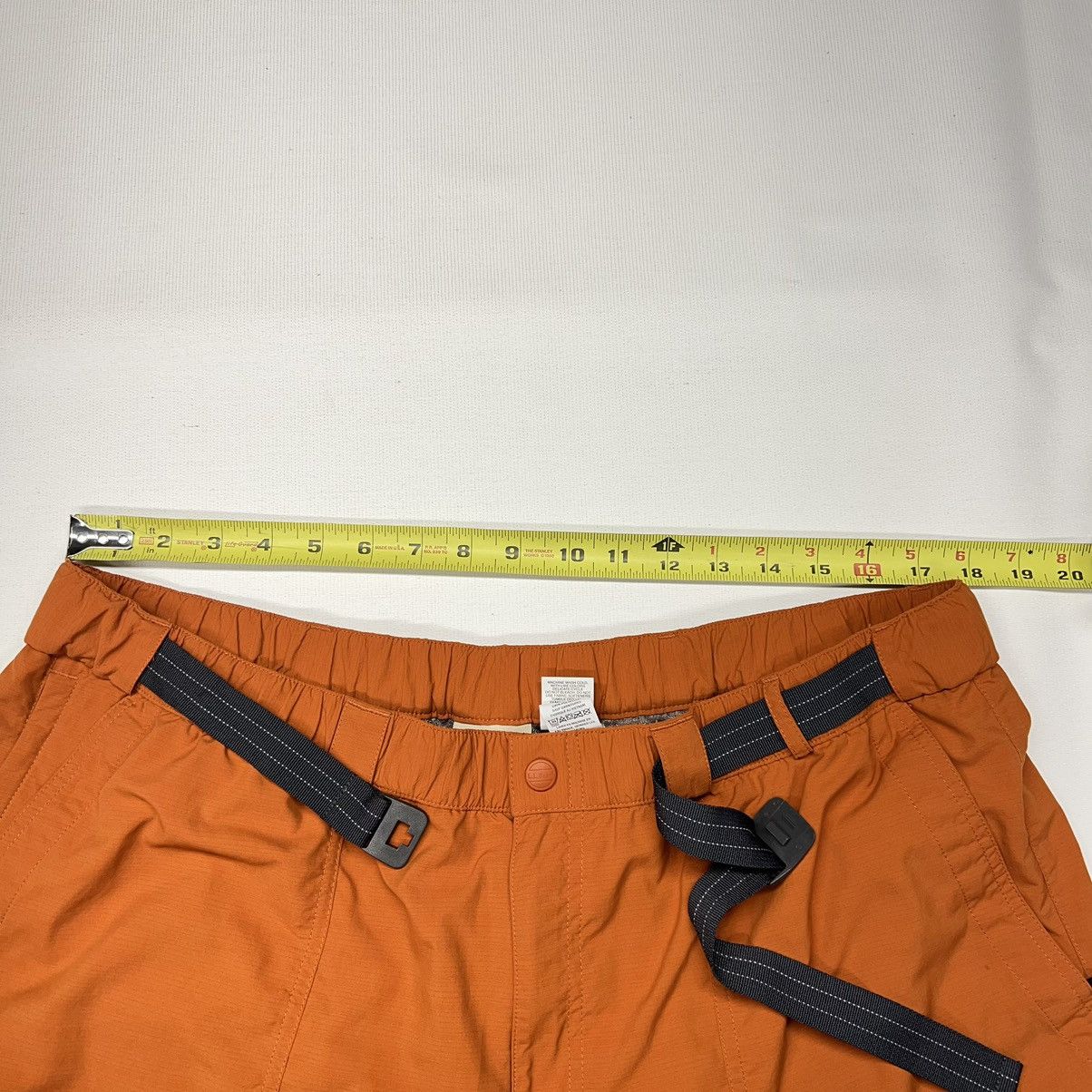 L.L. Bean × Vintage LL Bean Shorts Regular Orange Nylon Lined Belted Pockets Size US 36 / EU 52 - 20 Thumbnail