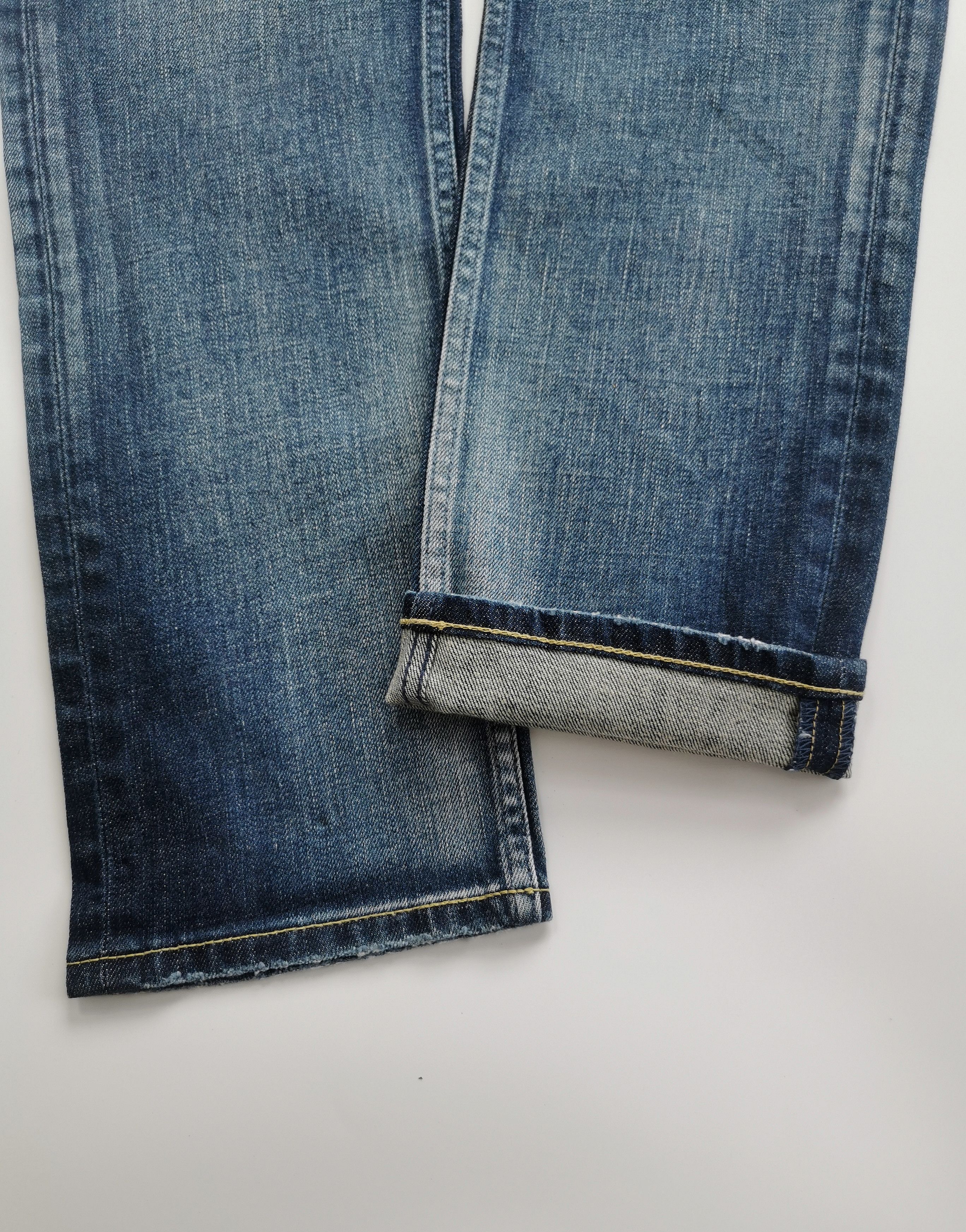 Kapital Yanuk "Dino Rule" Distressed Slim Straight Denim Jeans (NWT) Size US 31 - 3 Thumbnail