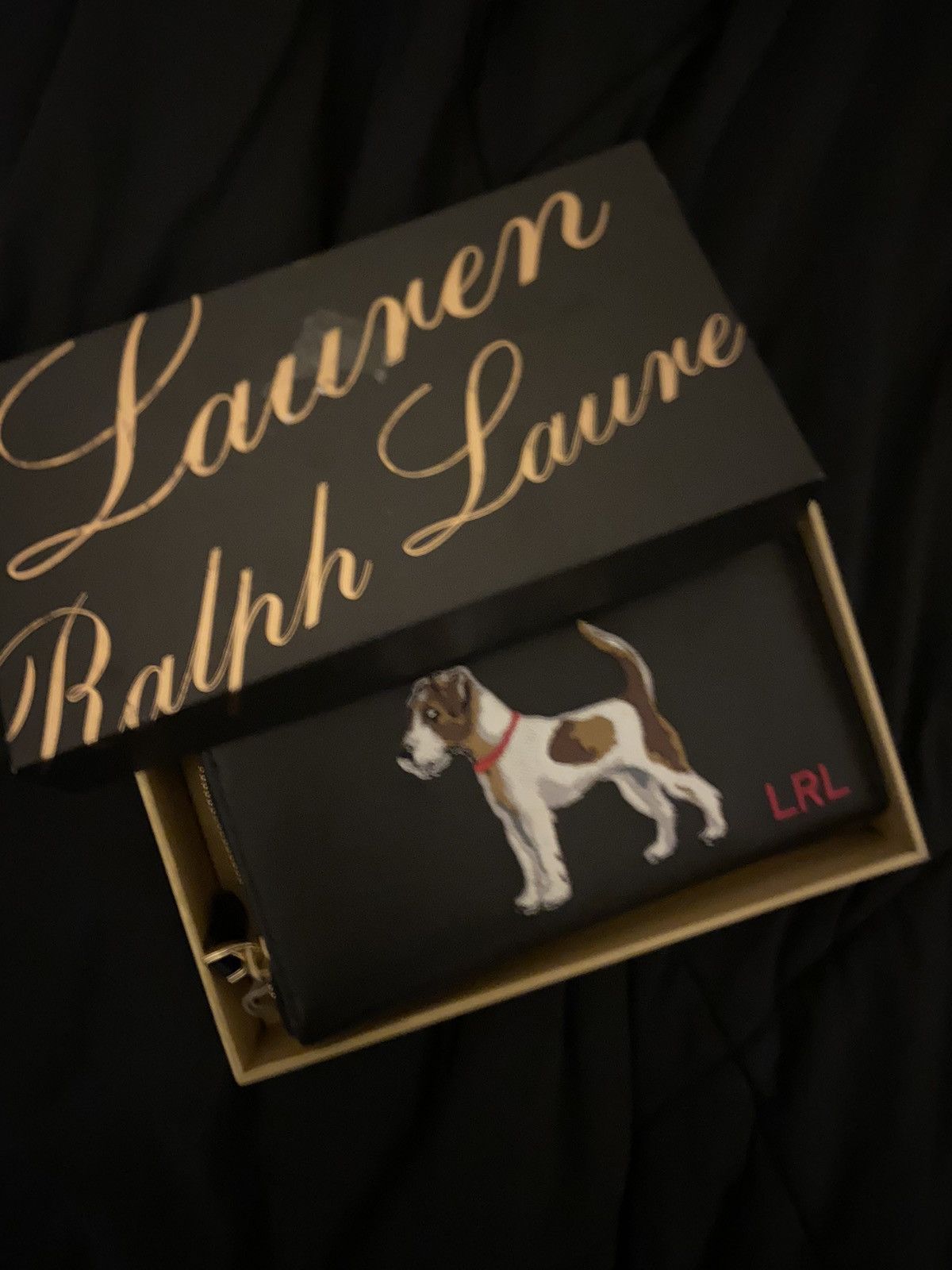 RRL Ralph Lauren × Ralph Lauren Ralph Lauren Embroidered Leather Wallet Terrier Dog Size ONE SIZE - 1 Thumbnail