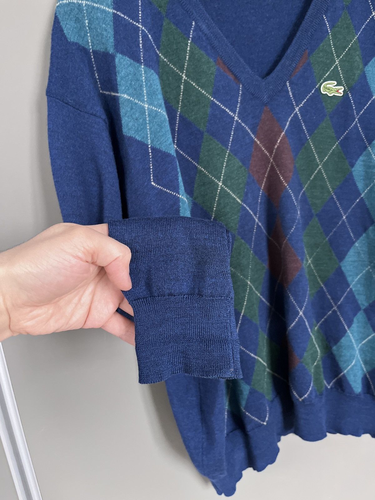 Lacoste Lacoste Vintage Argyle Diamonds Golf Sweater Jumper Size US XL / EU 56 / 4 - 9 Thumbnail