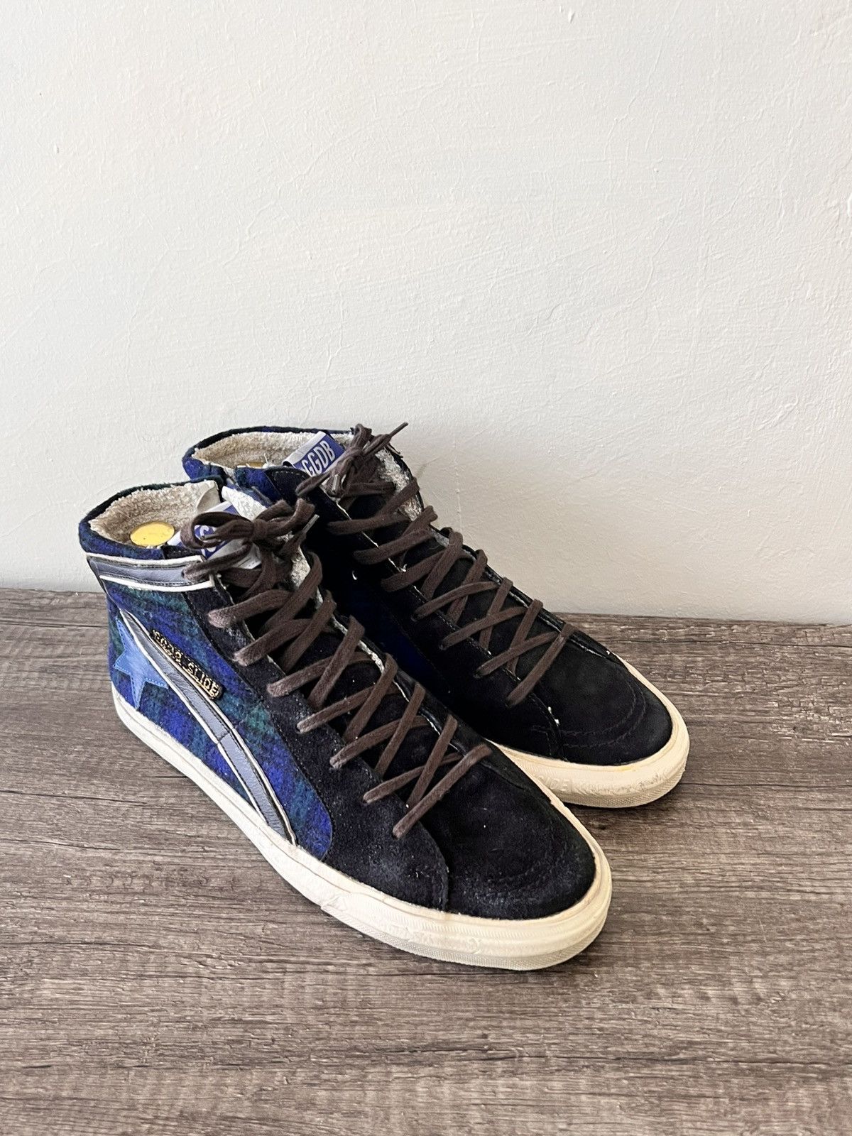 Golden Goose GOLDEN GOOSE SLIDE HIGHTOP SNEAKERS Size US 10 / EU 43 - 5 Thumbnail