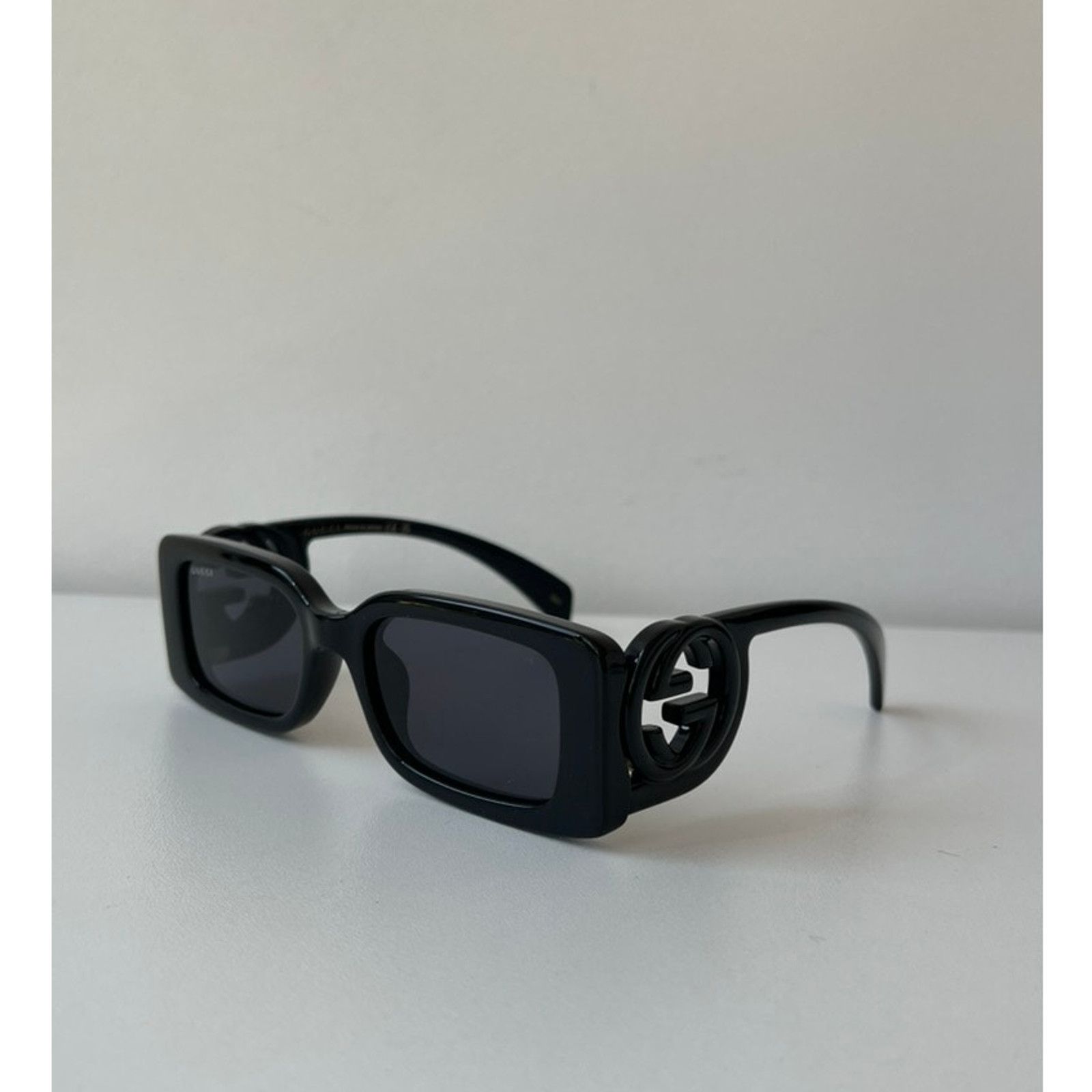 Gucci NEW Gucci GG1325S Slim Black Logo Sunglasses Size ONE SIZE - 2 Thumbnail