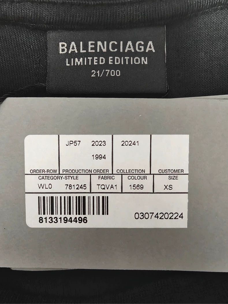 Balenciaga Balenciaga 24ss Black and White Archive Apple Music Limite Size US XS / EU 42 / 0 - 6 Thumbnail