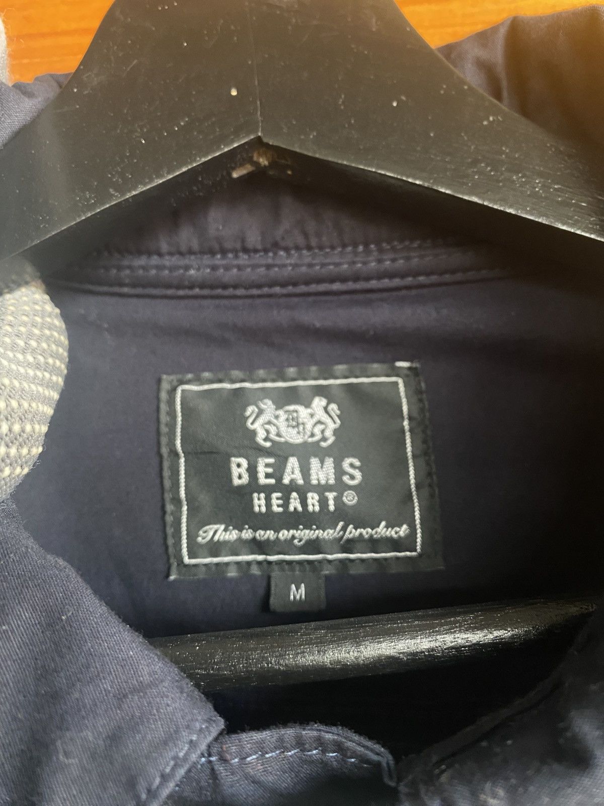 Beams Japan Beams Heart Navy Button-Up Jacket Japanese Casual Workwear Size US M / EU 48-50 / 2 - 7 Thumbnail