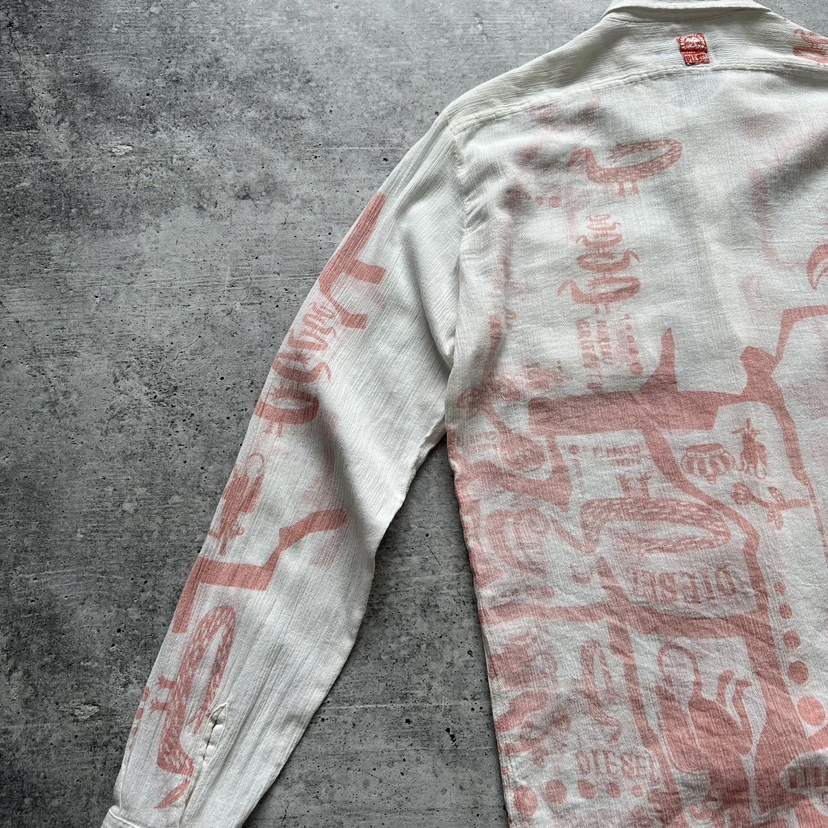 Diesel Vintage Diesel Inside Out Avandgard Style Shirt White Size US M / EU 48-50 / 2 - 17 Thumbnail