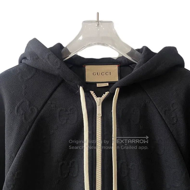 Gucci Gucci Black logo dark pattern full print hooded drawstring Size US XS / EU 42 / 0 - 3 Thumbnail
