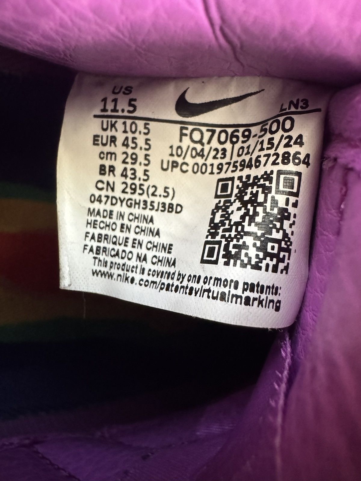 Cactus Plant Flea Market Nike Cactus Plant Flea Market x Air Force 1 Fuchsia Dream Size US 11.5 / EU 44-45 - 6 Thumbnail