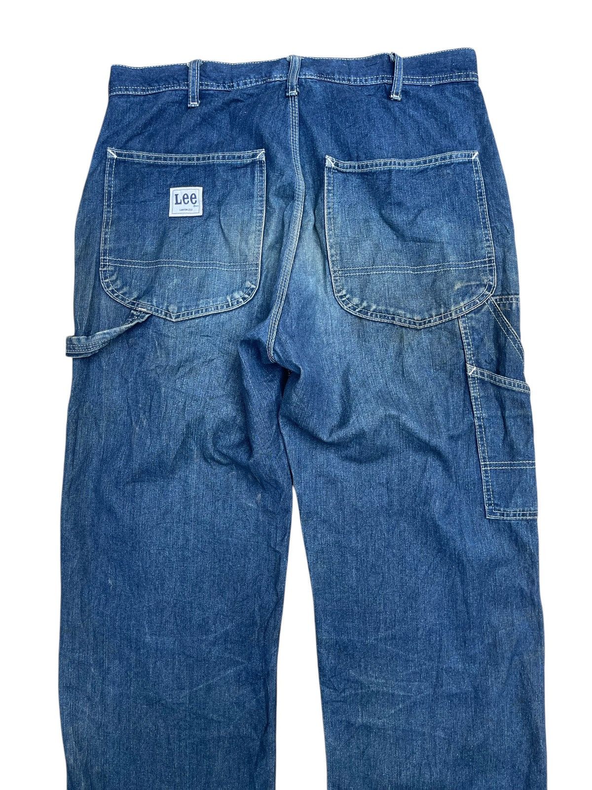 Japanese Brand × Lee × Vintage Rare 90s Lee Indigo Carpenter Jeans - Japanese Denim 34x33 Size US 34 / EU 50 - 4 Thumbnail