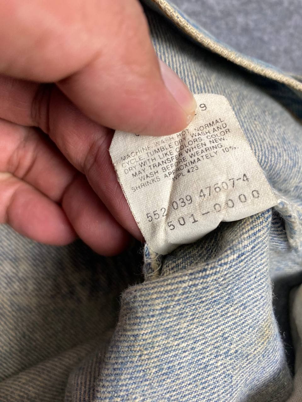 Levi's vintage levis 501-0000 distressed denim nice design Size US 38 / EU 54 - 16 Thumbnail