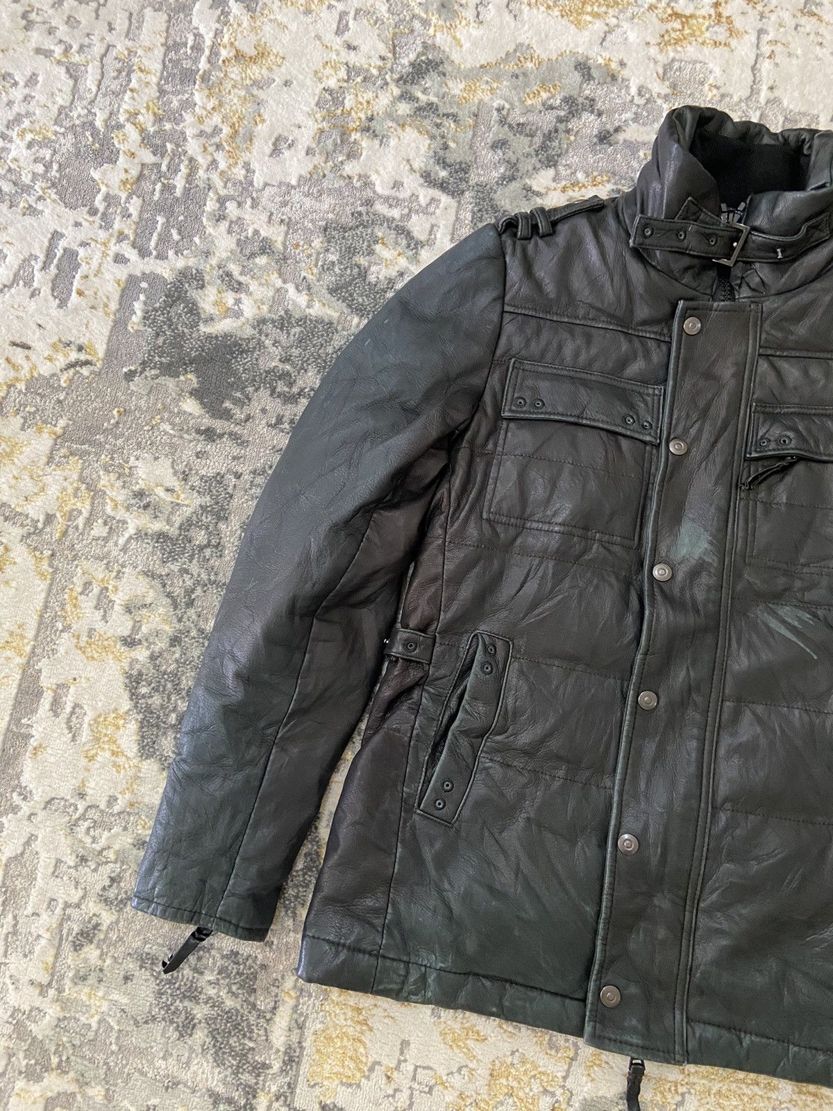 Leather × Mastermind Japan × Roen CRAZY RARE ROEN MASTERMIND BIKER LEATHER JACKET Size US S / EU 44-46 / 1 - 2 Thumbnail