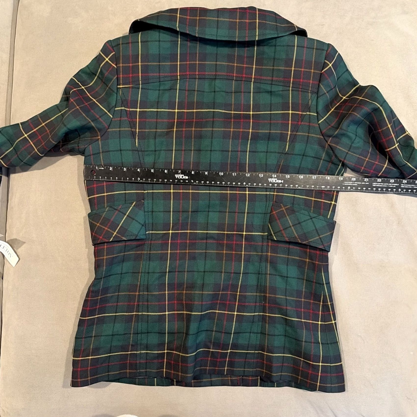 Pendleton VINTAGE Pendleton Blazer Jacket Double-Breasted Tartan Plaid 100% Virgin Wool Size 8 Women Blue And Green Regular Living? Size M / US 6-8 / IT 42-44 - 7 Thumbnail
