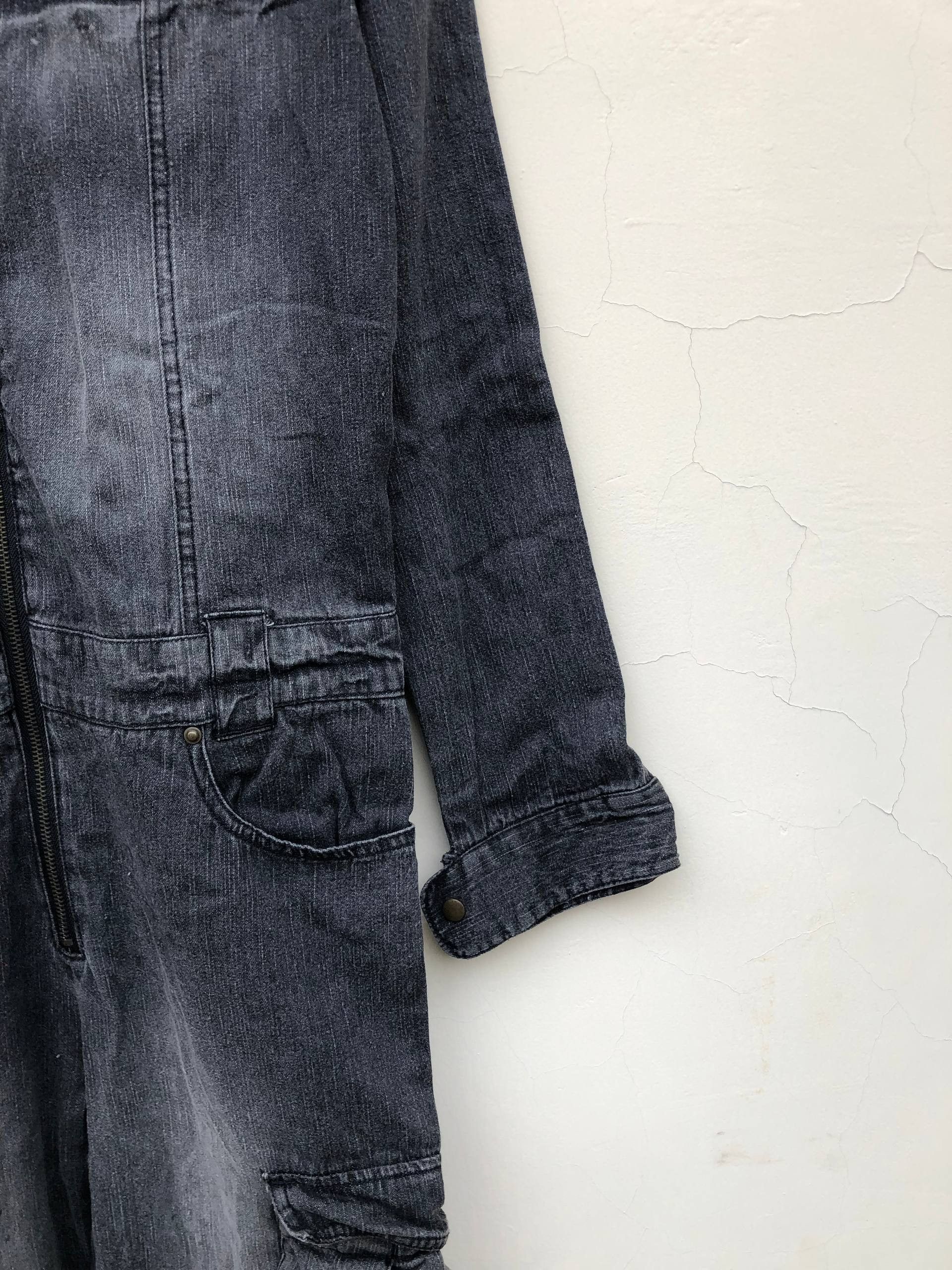 If Six Was Nine Lowbox Overalls Fading Jeans Size US 31 - 7 Thumbnail
