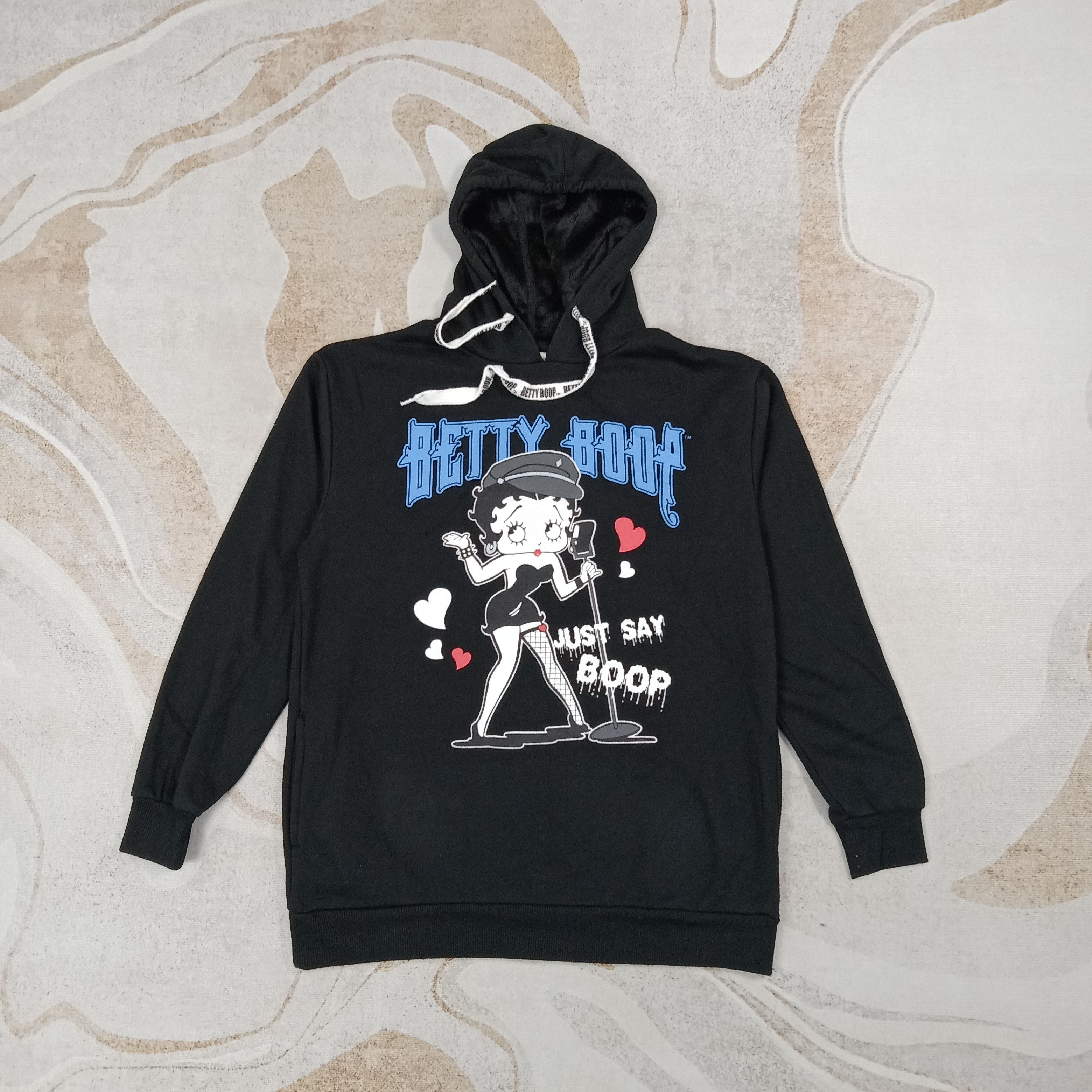 Vintage Denifits X Betty Boop Cartoon Hoodies C269N13 Size US M / EU 48-50 / 2 - 1 Thumbnail
