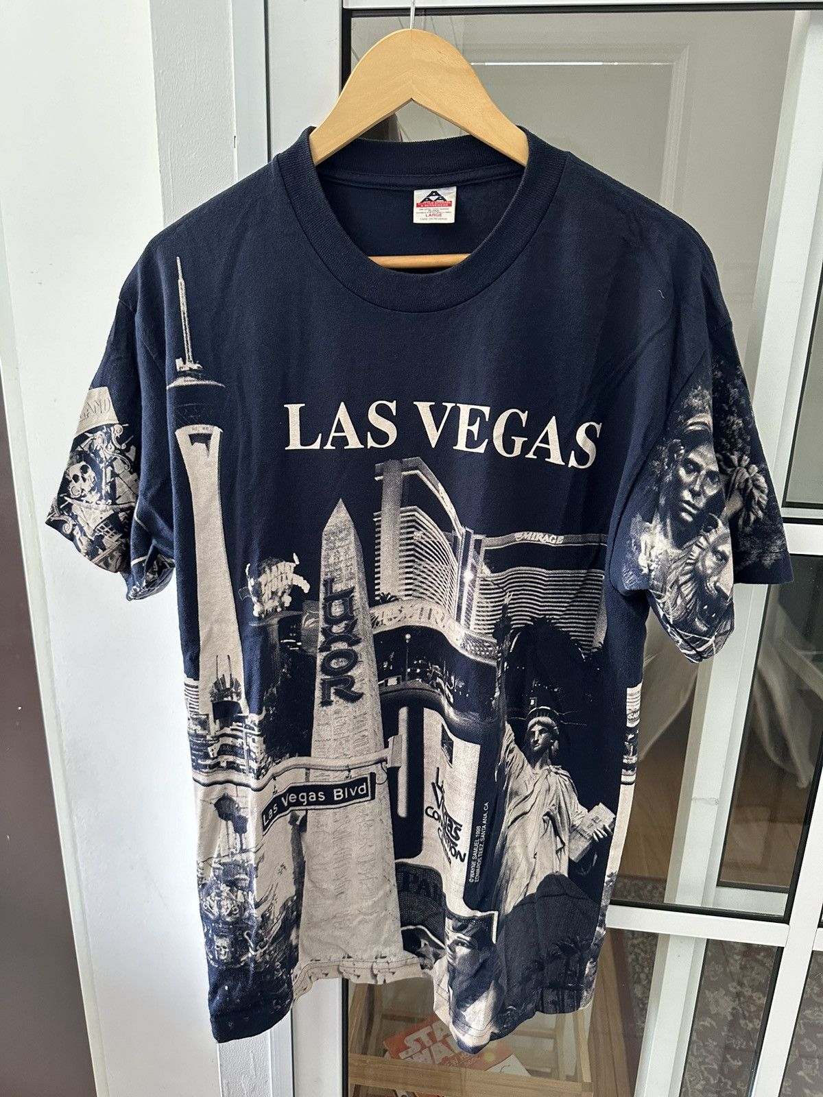 Vintage 90s All Over Print Las Vegas T Shirt