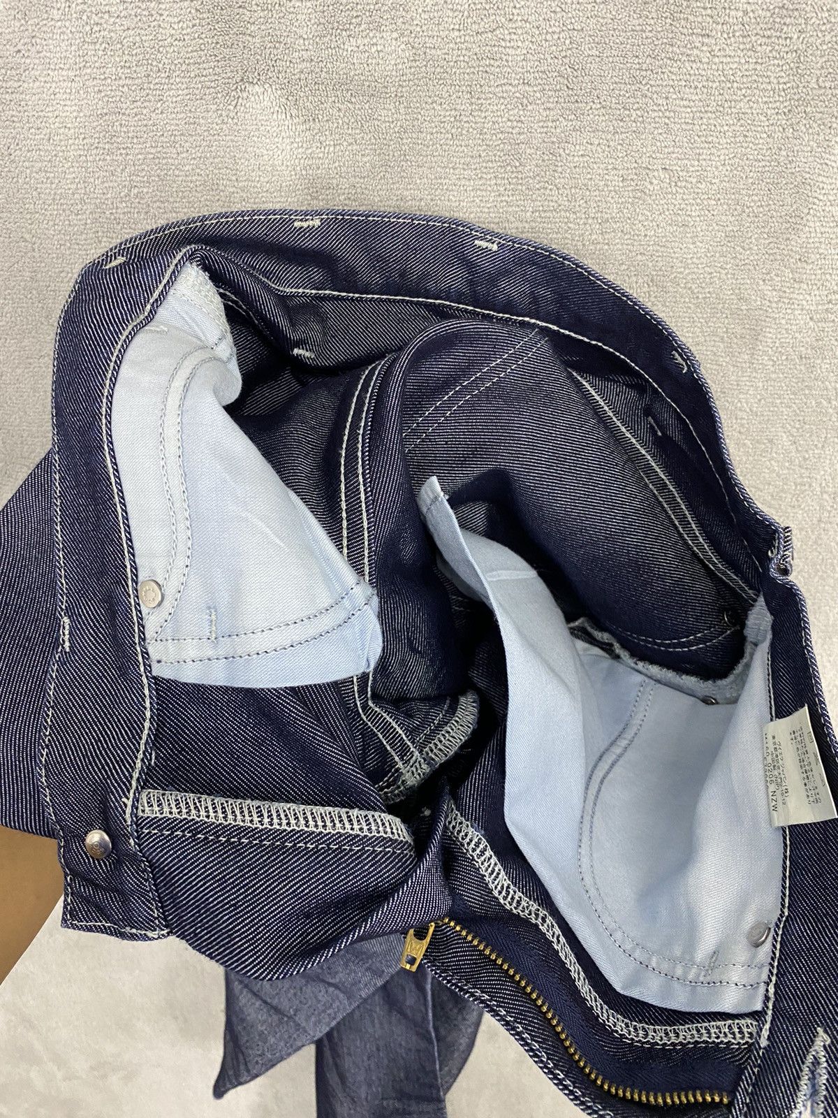 Japanese Brand × Wrangler 💥 Wrangler Blue Denim Rare Design Size US 29 - 15 Thumbnail