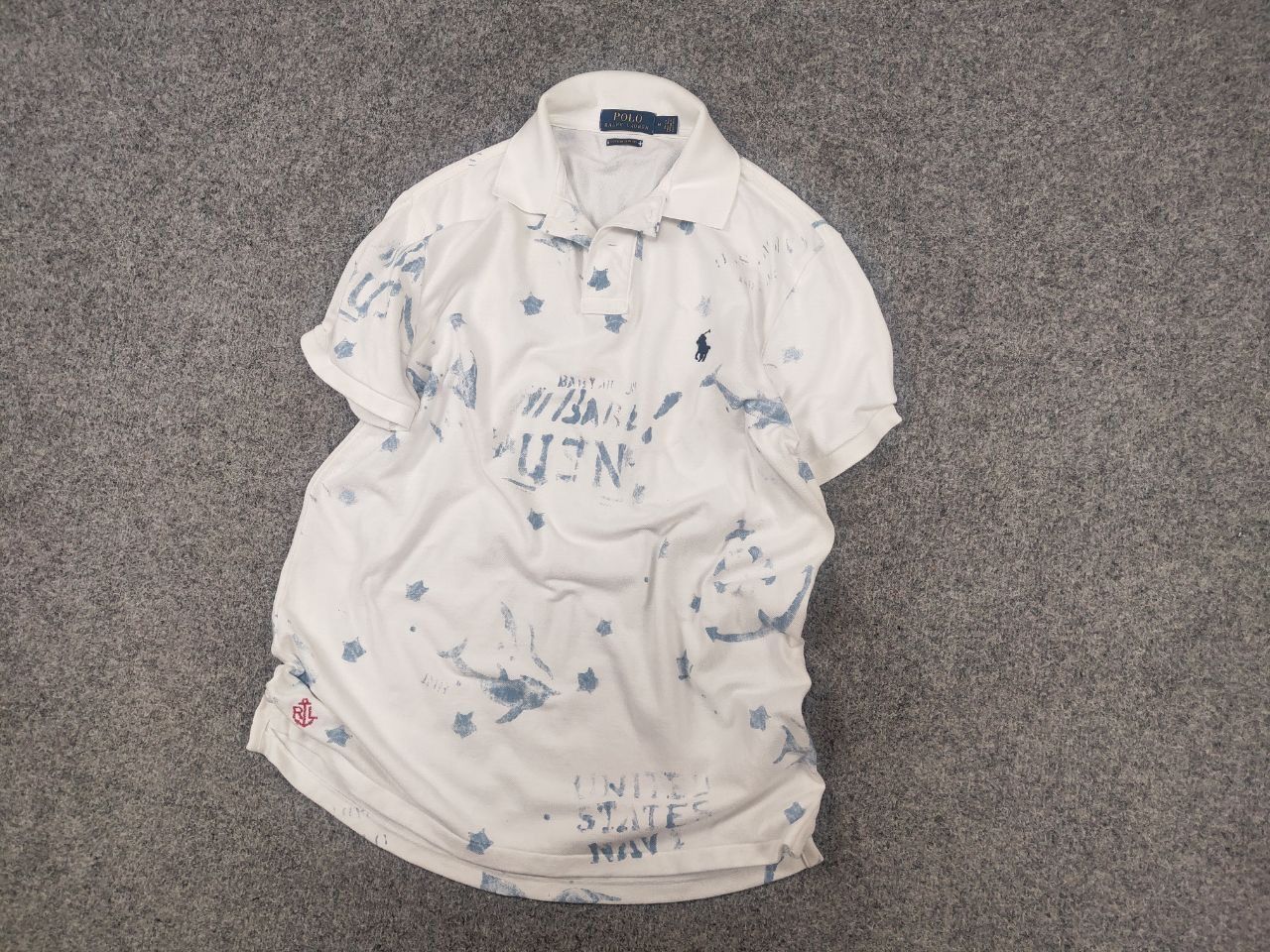 Polo Ralph Lauren Vintage Polo Ralph Lauren Ltd US Navy Anchor Polo T shirt Size US M / EU 48-50 / 2 - 3 Thumbnail