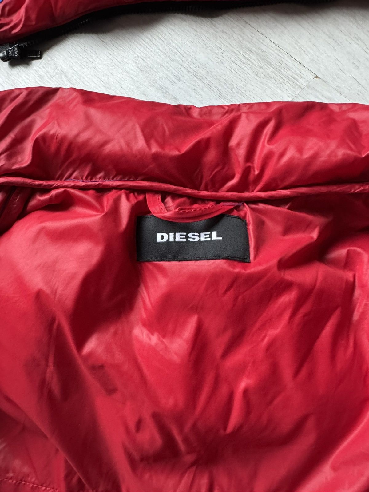 Diesel Diesel Colorblock Puffer Jacket Blue Black Red Hooded Size US S / EU 44-46 / 1 - 11 Thumbnail
