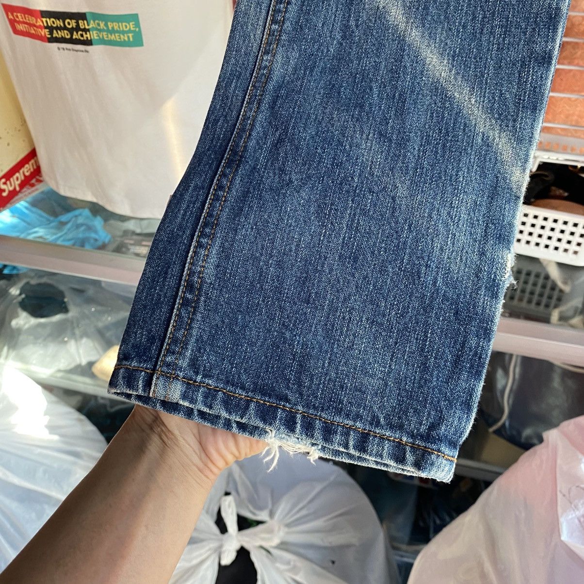 Final Home Final Home Side Button Patchwork Jeans — Rare Japanese Denim Size US 30 / EU 46 - 5 Thumbnail