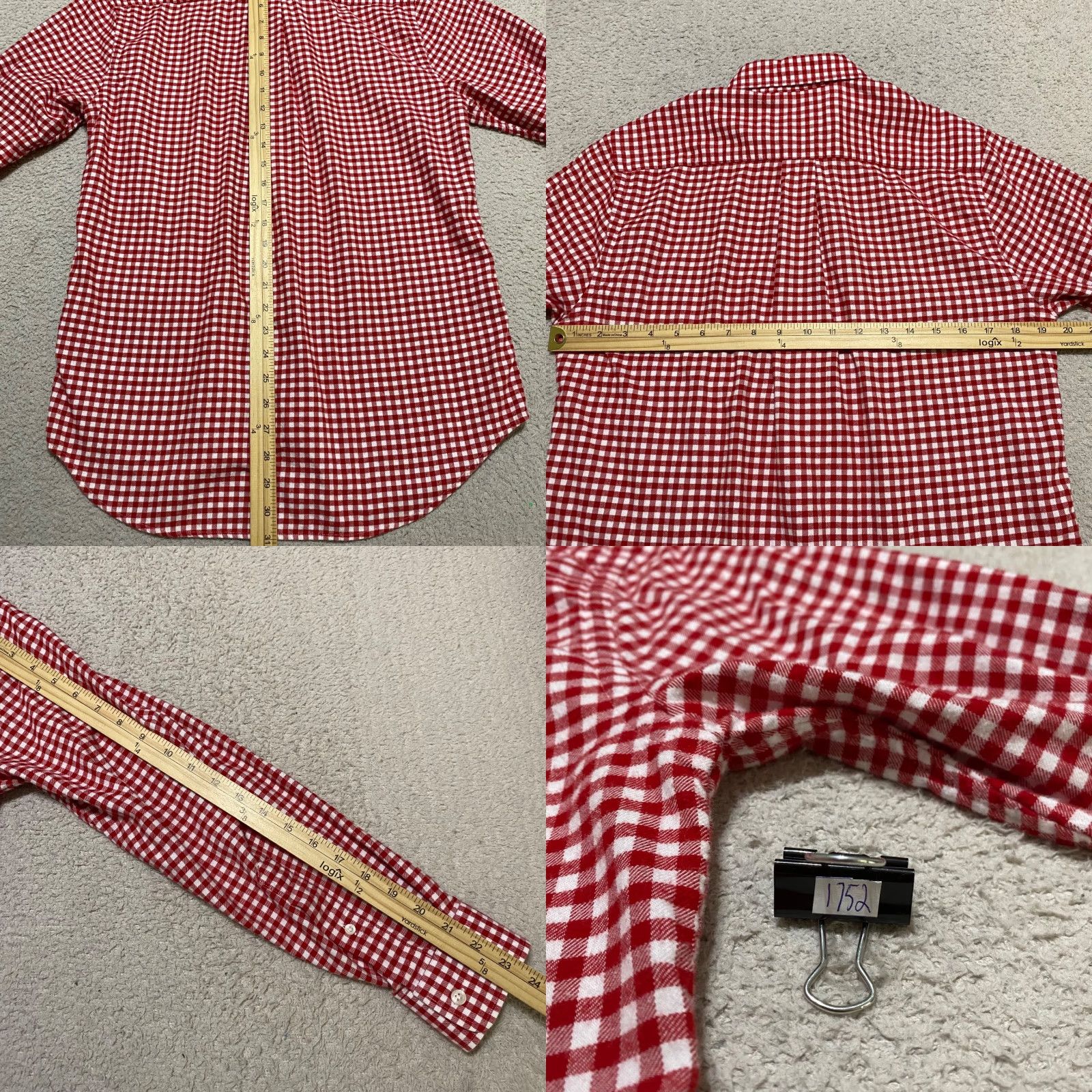 Vineyard Vines Vineyard Vines Mens Small Shirt Red Plaid Long Sleeve Button-Down Knit Slim Fit Size US S / EU 44-46 / 1 - 8 Thumbnail