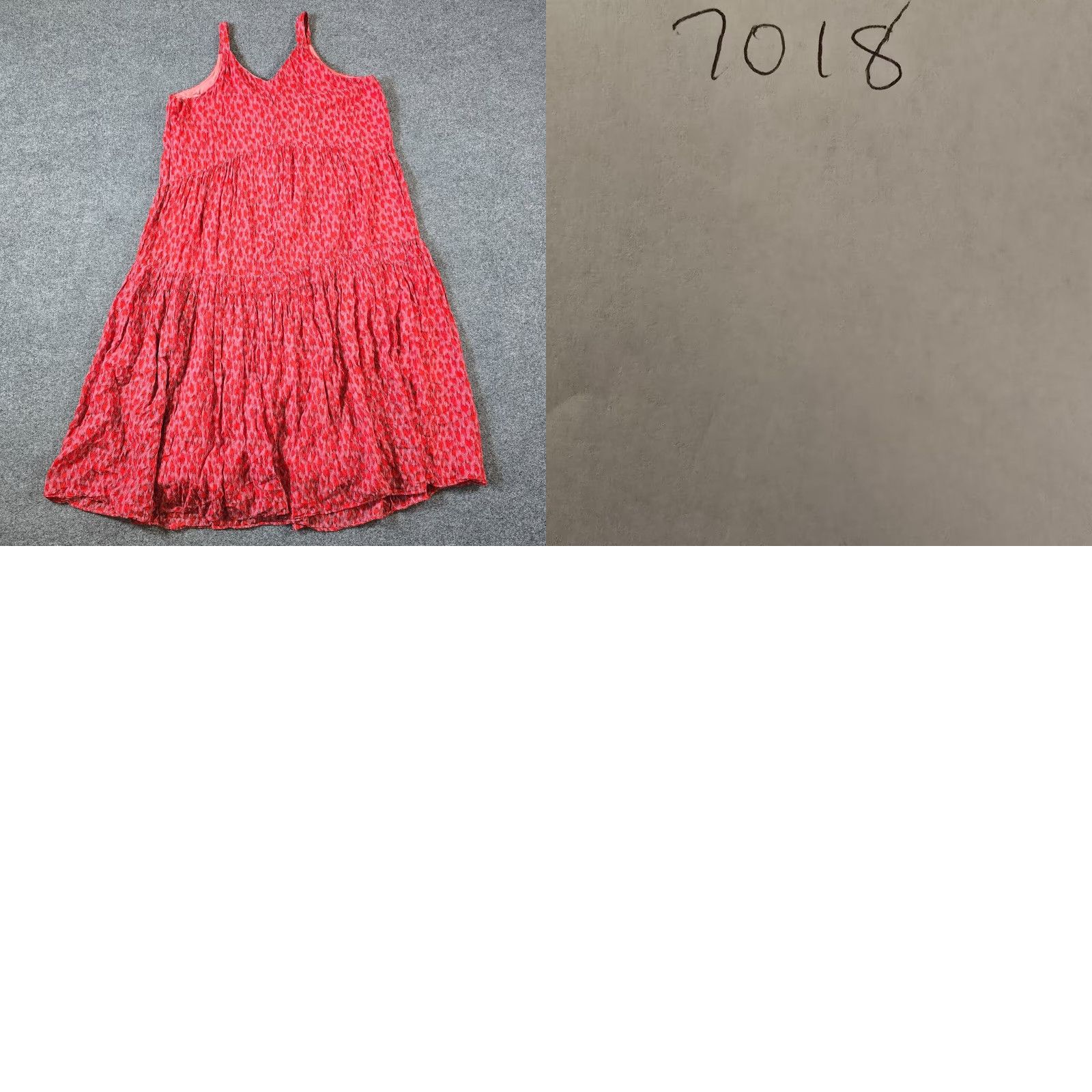 Joie Joie Dress Womens XL Red Tiered Midi Lined Western Casual Beachy Sundress Sleeveless V-Neck Pullover Geometric Pattern Size XL / US 12-14 / IT 48-50 - 8 Thumbnail