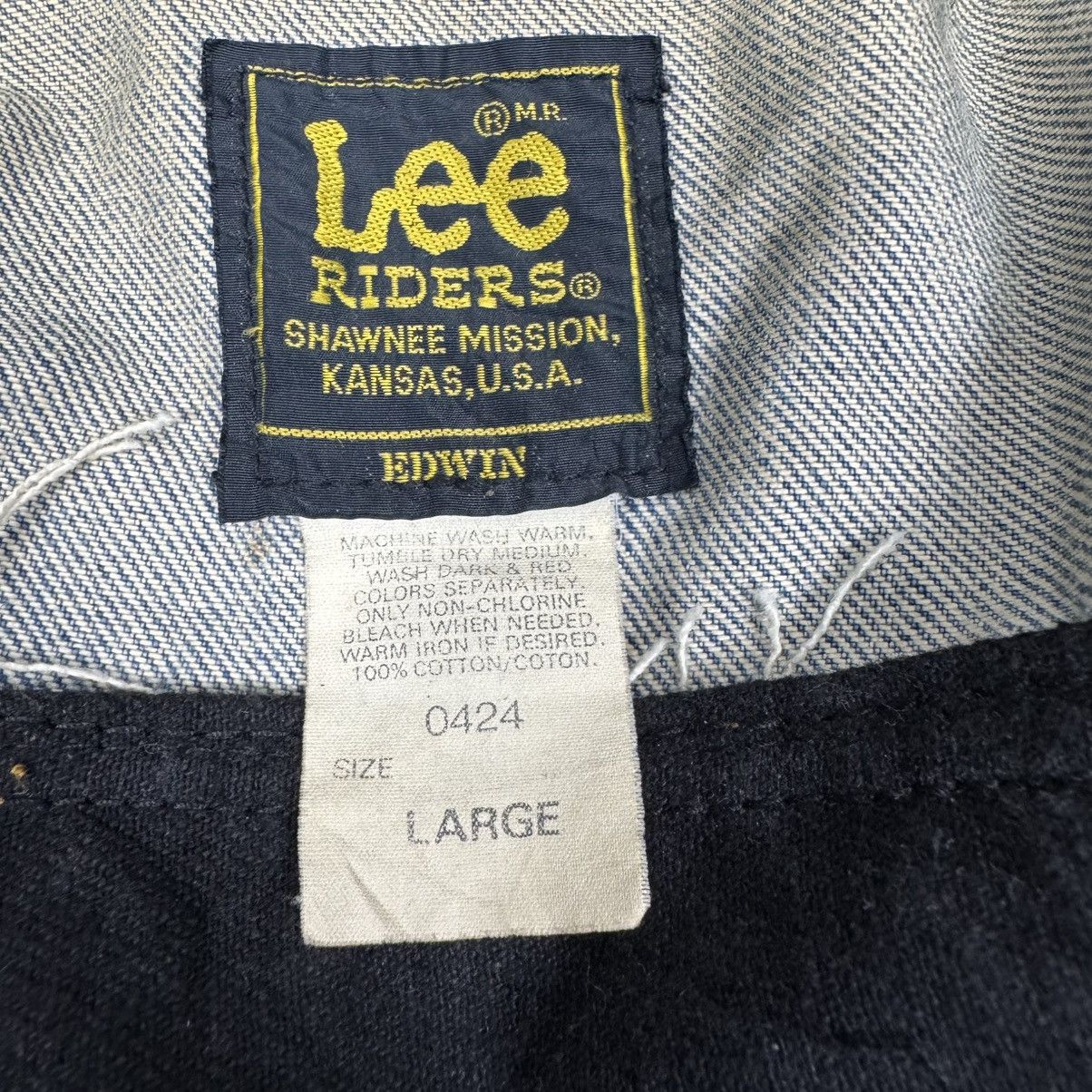 Lee ☀️LEE RIDERS CUSTOM RANCID DENIM JACKET Size US L / EU 52-54 / 3 - 15 Thumbnail