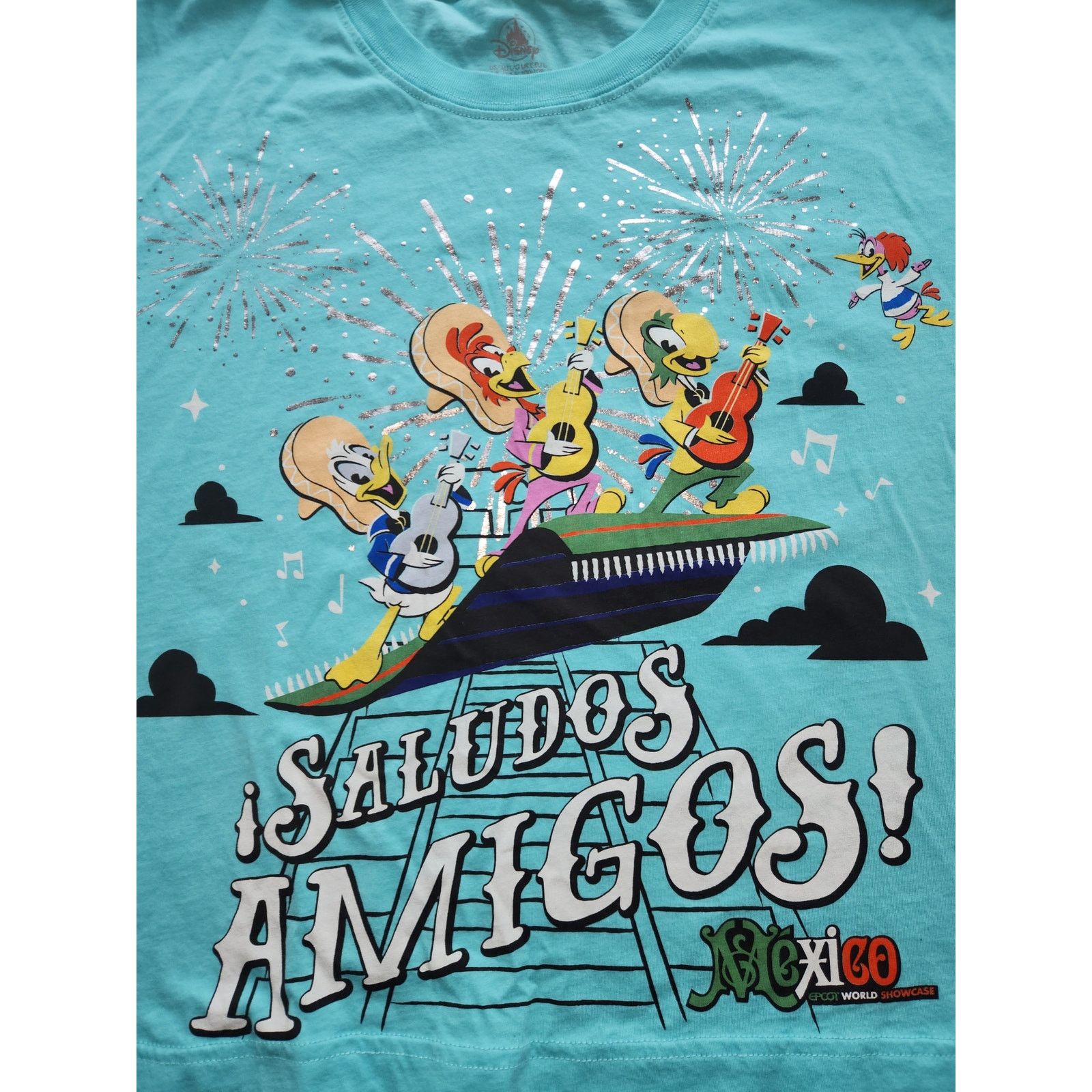 Disney 2004 Disney Epcot Three Caballeros Saludos Amigos Shirt L Size L / US 10 / IT 46 - 2 Thumbnail
