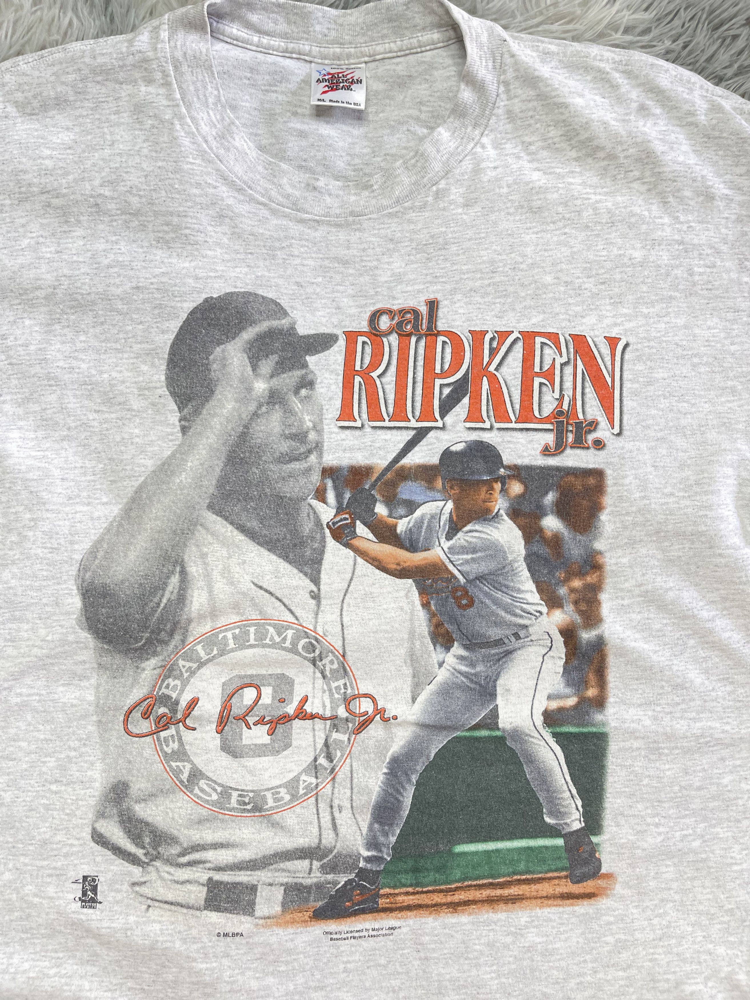 MLB Vintage 90s cal Ripken jr T shirt MBL Size US XL / EU 56 / 4 - 2 Thumbnail