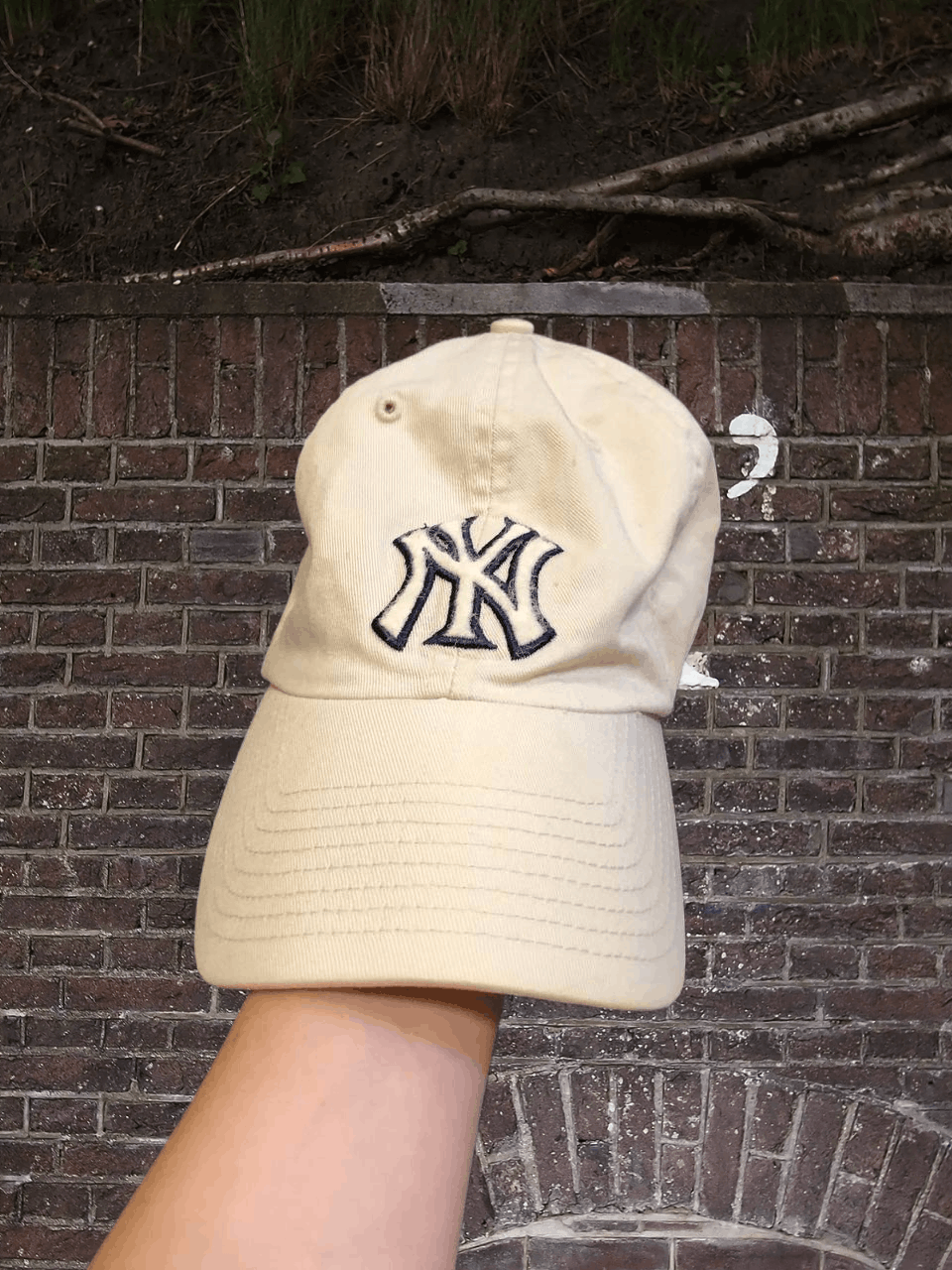 New York Yankees Hats Streetwear Vintage Cap beige New York YankeesY2K Size ONE SIZE - 1 Thumbnail