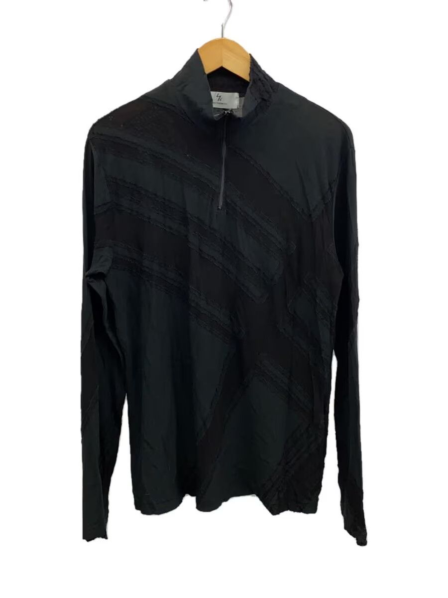 Yohji Yamamoto Striped Pattern Zip Long Sleeve Tee Size US L / EU 52-54 / 3 - 1 Thumbnail