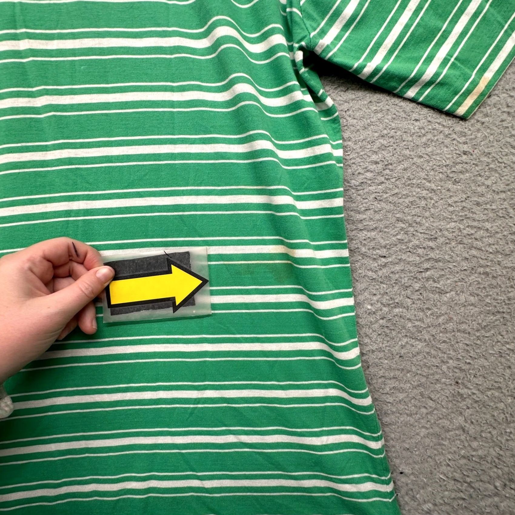 Vintage VINTAGE The Sun Beater Deans Polo Shirt Mens XL Striped Green Hong Kong Polo Shirt XL Mens Green Deans 80s Size US XL / EU 56 / 4 - 6 Thumbnail