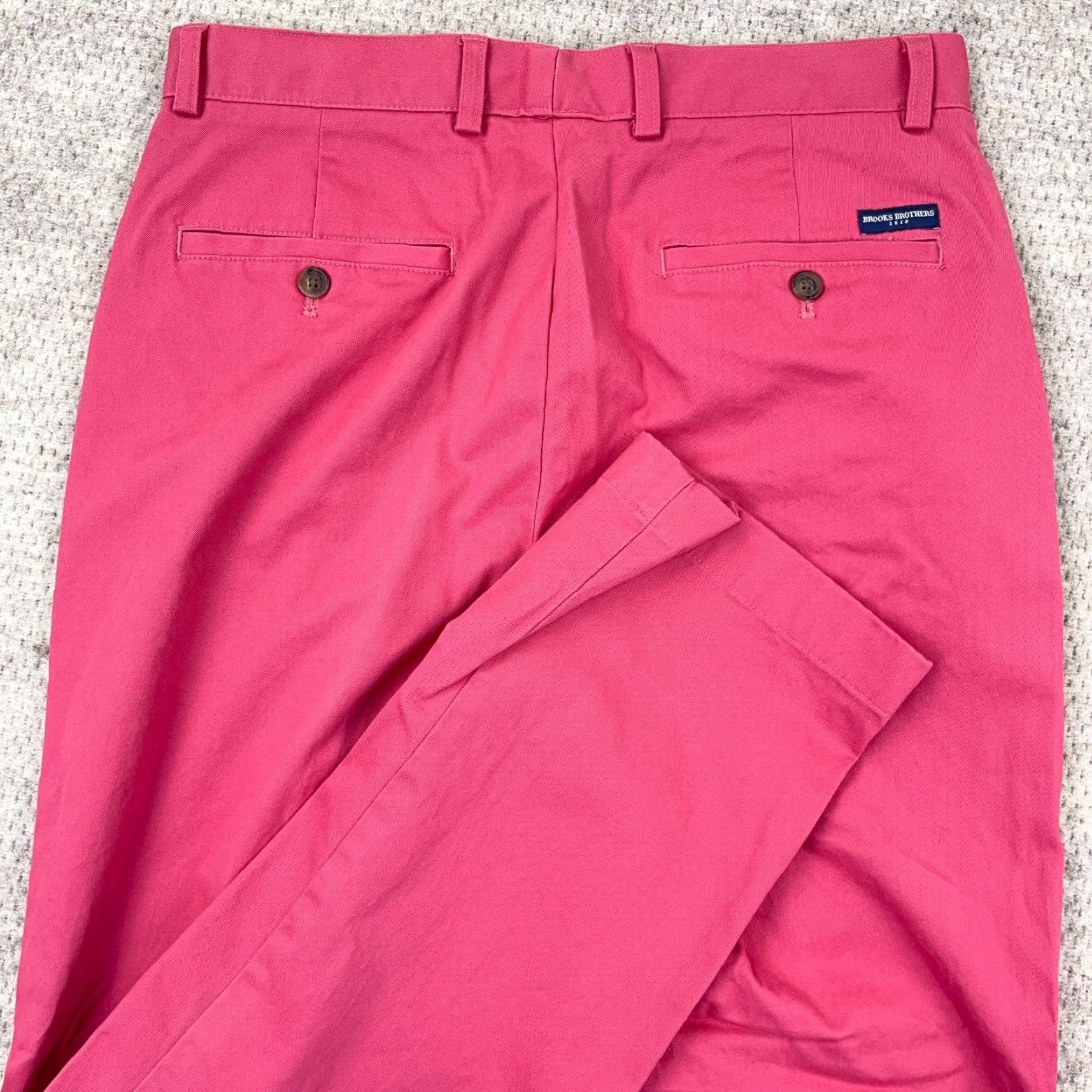 Brooks Brothers Brooks Brothers Clark Pants Men 32x30 Pink Twill Chino Slacks Preppy Golf Dress Time Size US 32 / EU 48 - 3 Thumbnail
