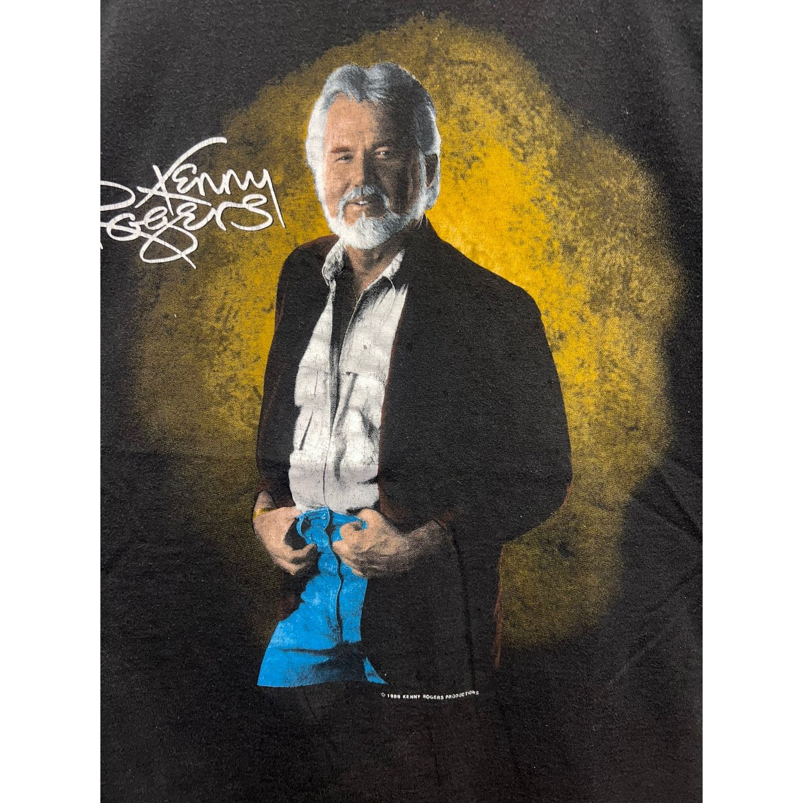Hanes Vintage Kenny Rogers Shirt Productions Music Tour Tee 80s L Size US L / EU 52-54 / 3 - 4 Thumbnail
