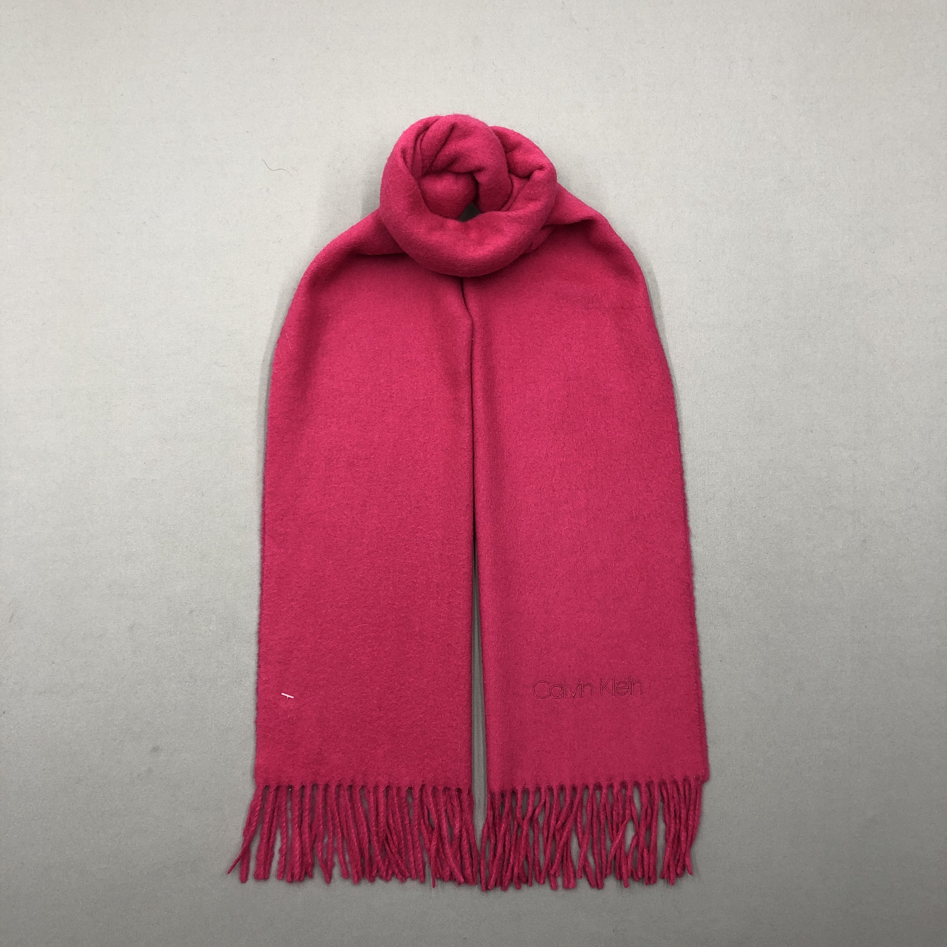Calvin Klein Vintage Calvin Klein Scarf Muffler Wool Winter Neck Scarves Size ONE SIZE - 1 Thumbnail