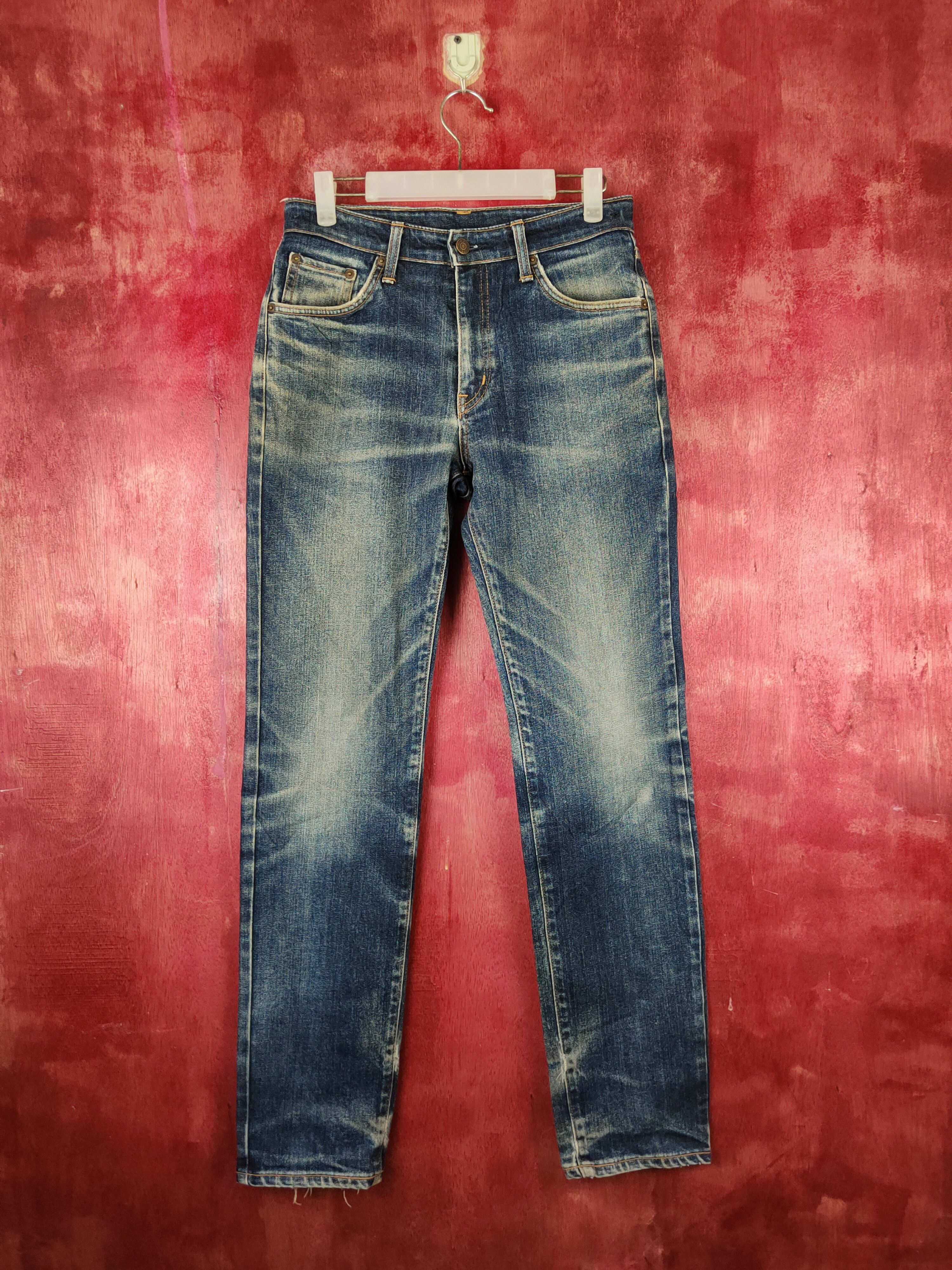Edwin Edwin Dark Blue Distressed Ripped Jeans #S1676 Size US 29 - 1 Thumbnail