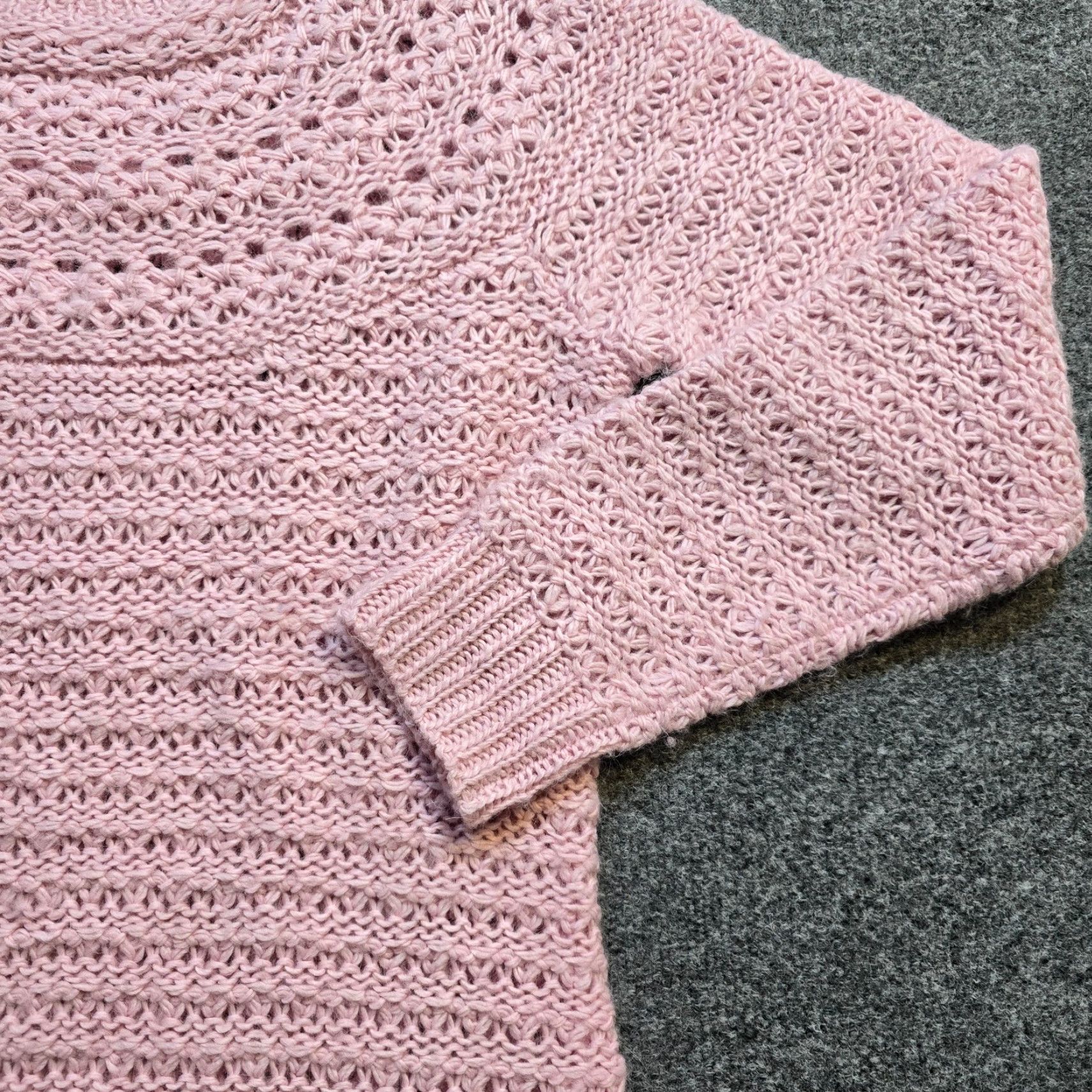 Ralph Lauren VINTAGE Lauren Ralph Lauren Sweater Womens Large Pink Alpaca Blend Chunky Knit Casual Size L / US 10 / IT 46 - 3 Thumbnail