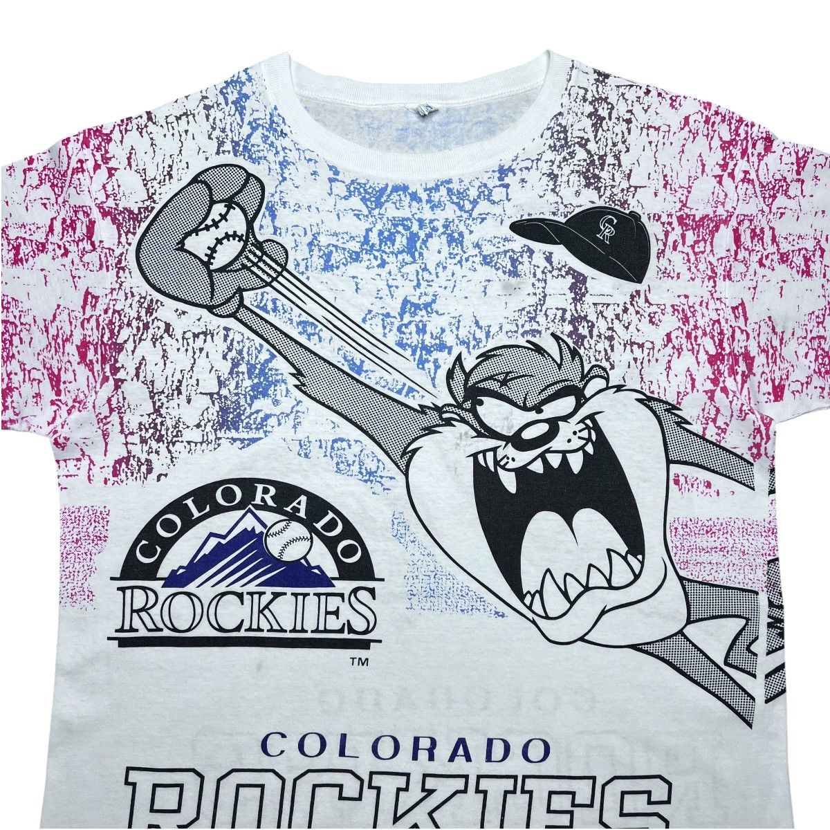 MLB 93 MLB Colorado Rockies Taz Looney Tunes All Over Print Tee Size US XL / EU 56 / 4 - 5 Thumbnail