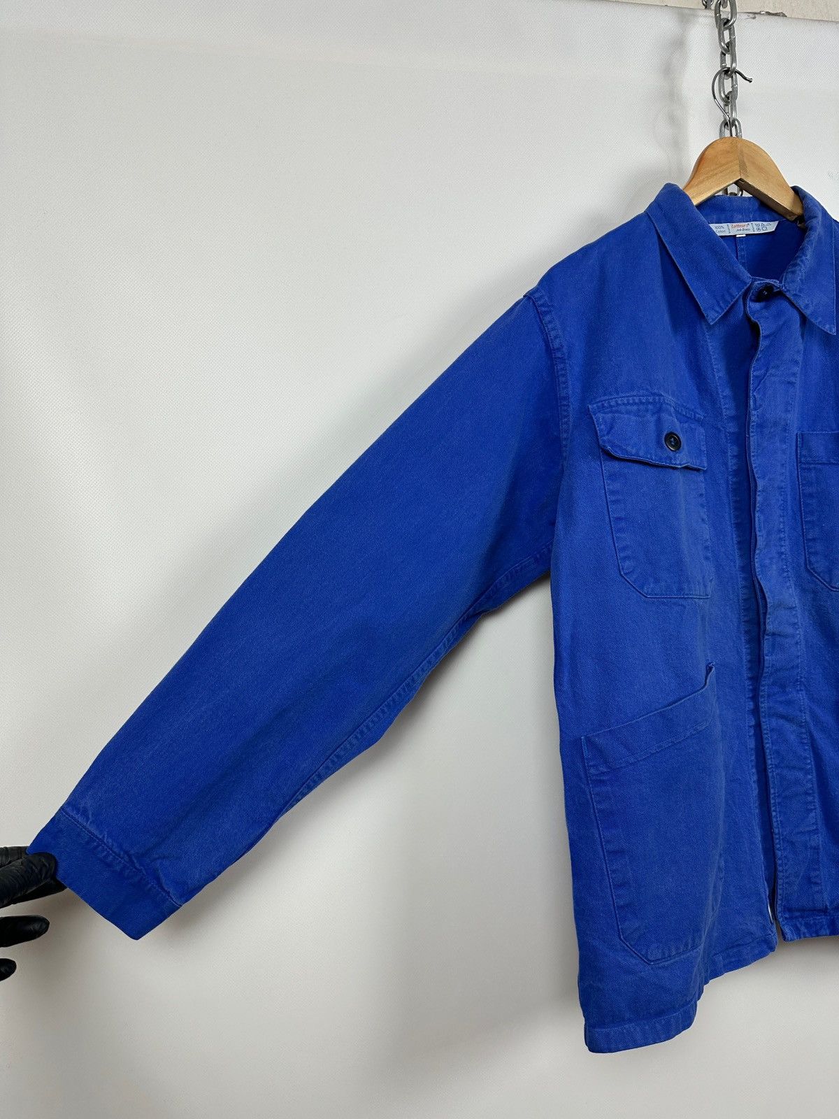 Le Laboureur 80s Vintage Lutteurs French Workwear Sanfor Chore Jacket Size US M / EU 48-50 / 2 - 12 Thumbnail