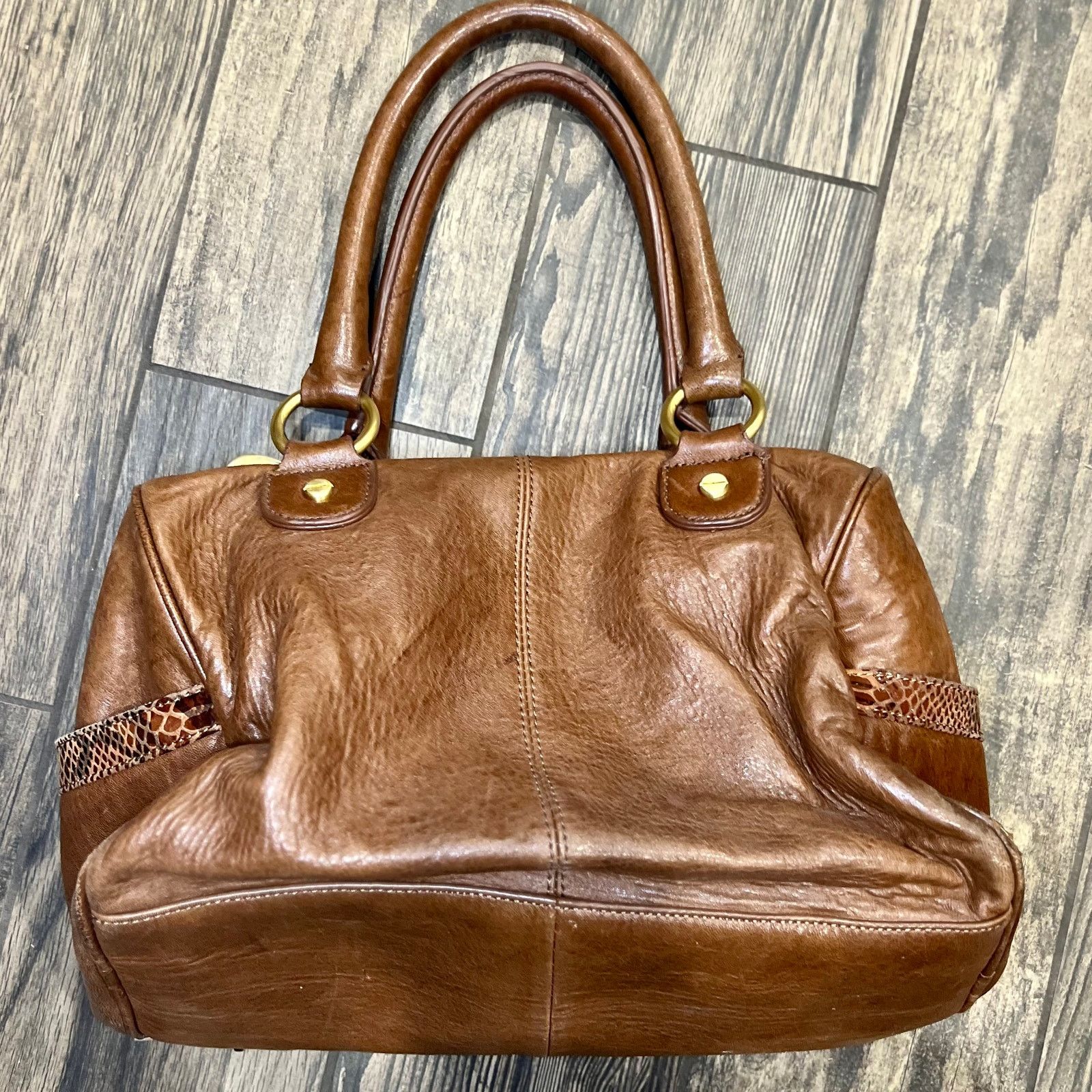 Betsey Johnson Betsey Johnson Vintage Leather Ruffle Top Handle Bag Size ONE SIZE - 2 Thumbnail